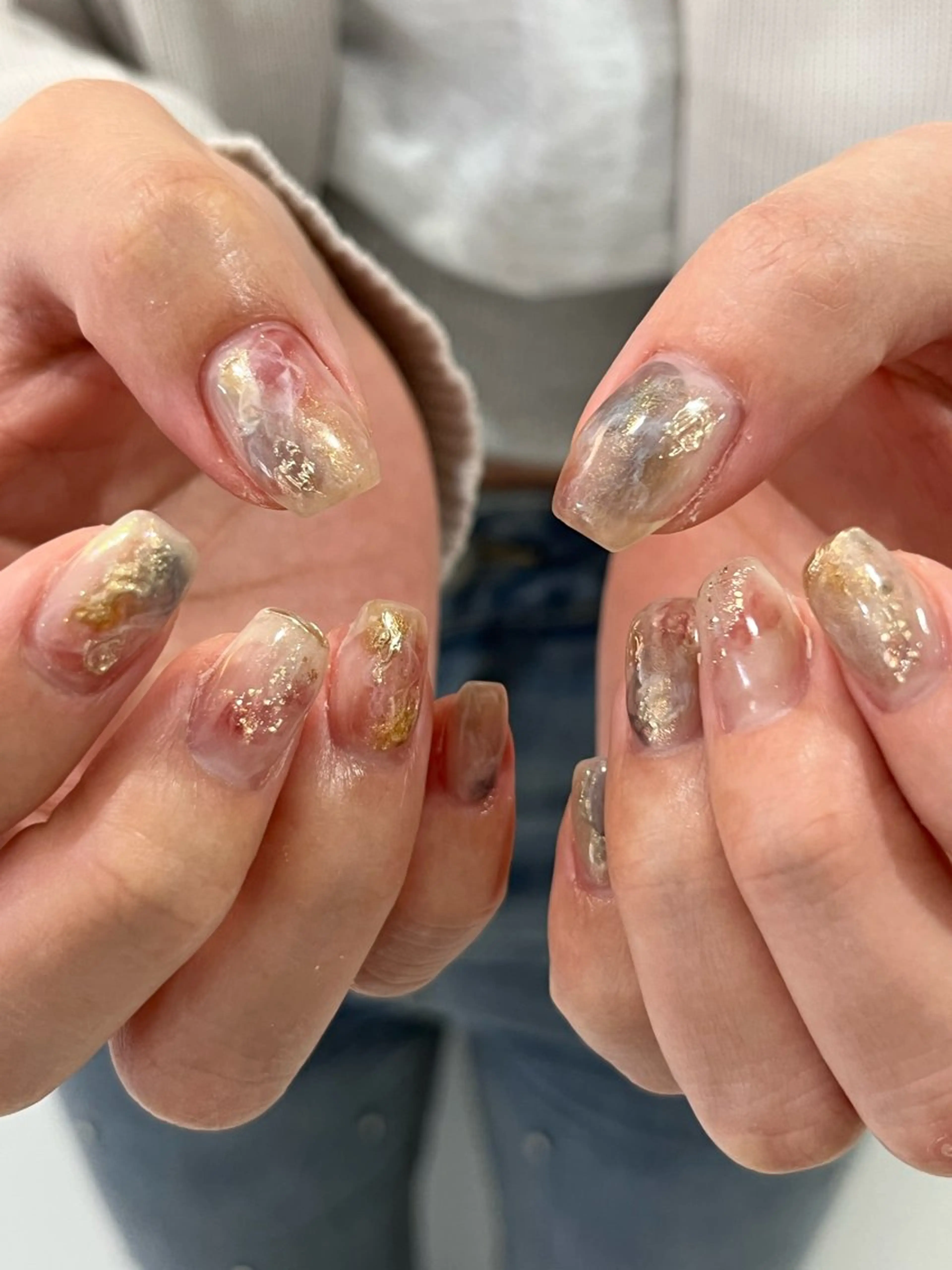 ネイル Ray. ちゅるん系ニュアンスのエステ・リラクイメージ