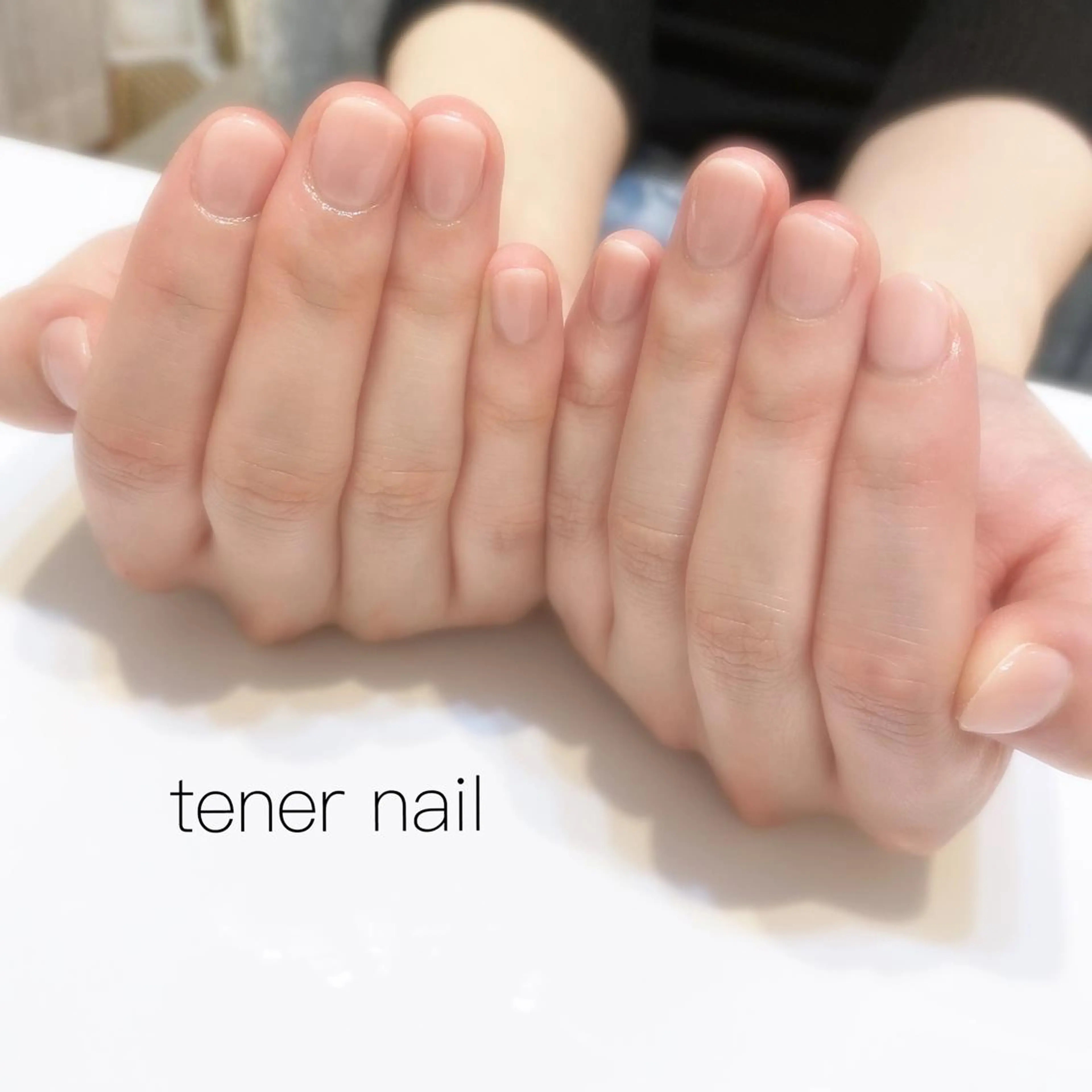 ネイル クリアネイル オフィスネイル オレンジ テネルネイル tener nailのネイルデザイン