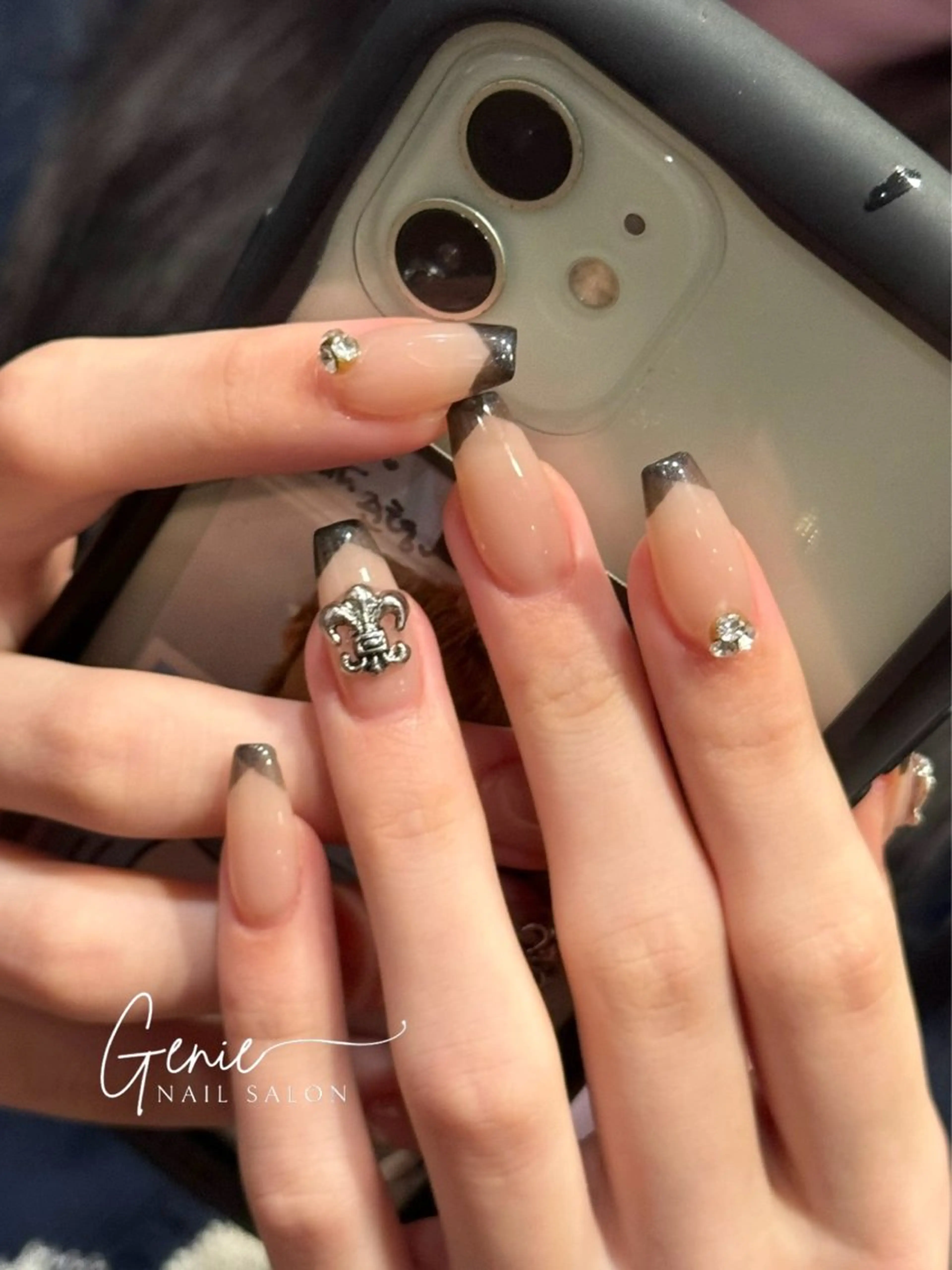 ネイル フレンチネイル 韓国ネイル ハンドネイル Nail salon Genieのネイルデザイン