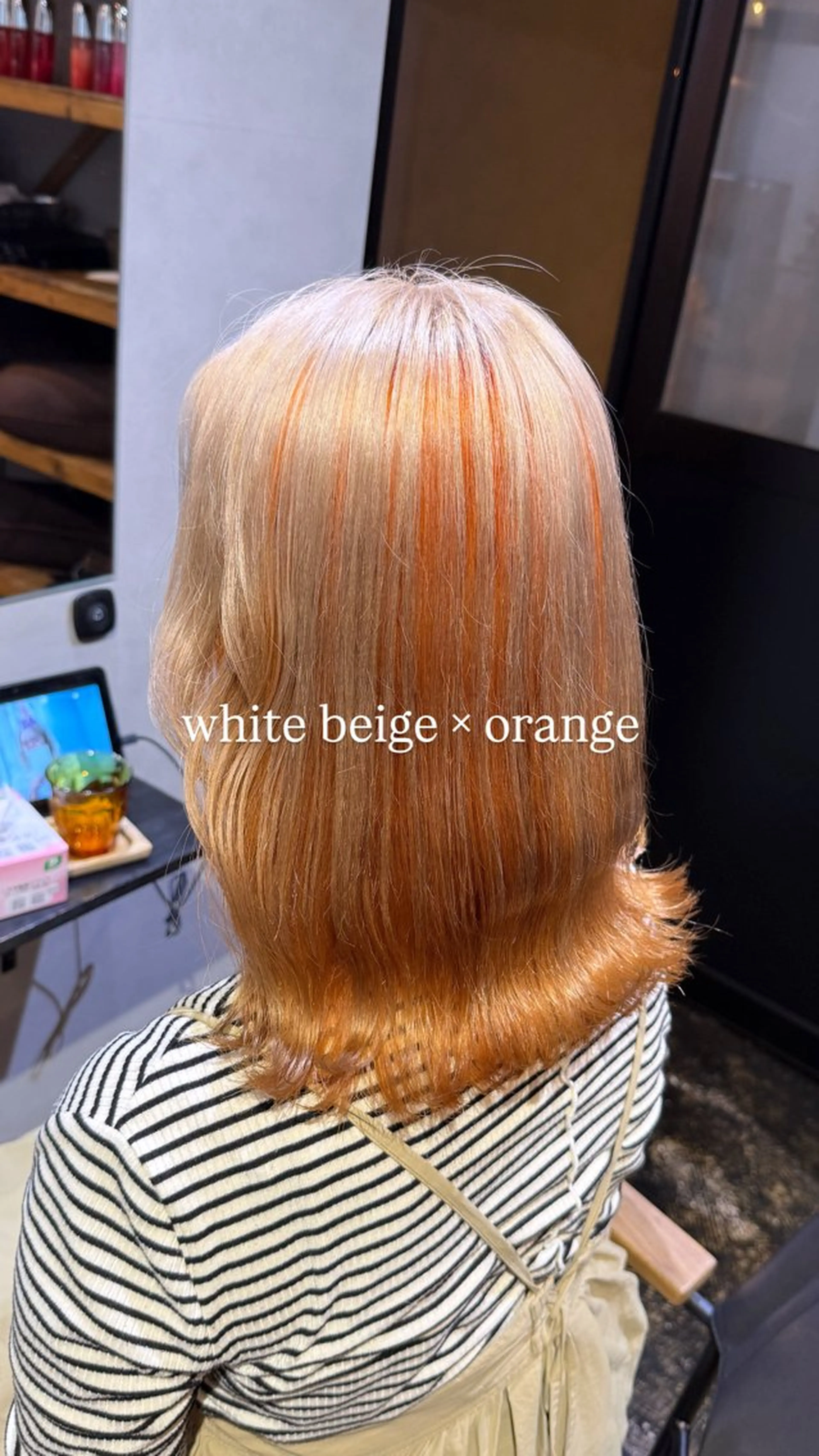 セミロング カラー カット ヘアカラー トリートメント 透明感カラー/パーマ 🌀アオノのヘアスタイル