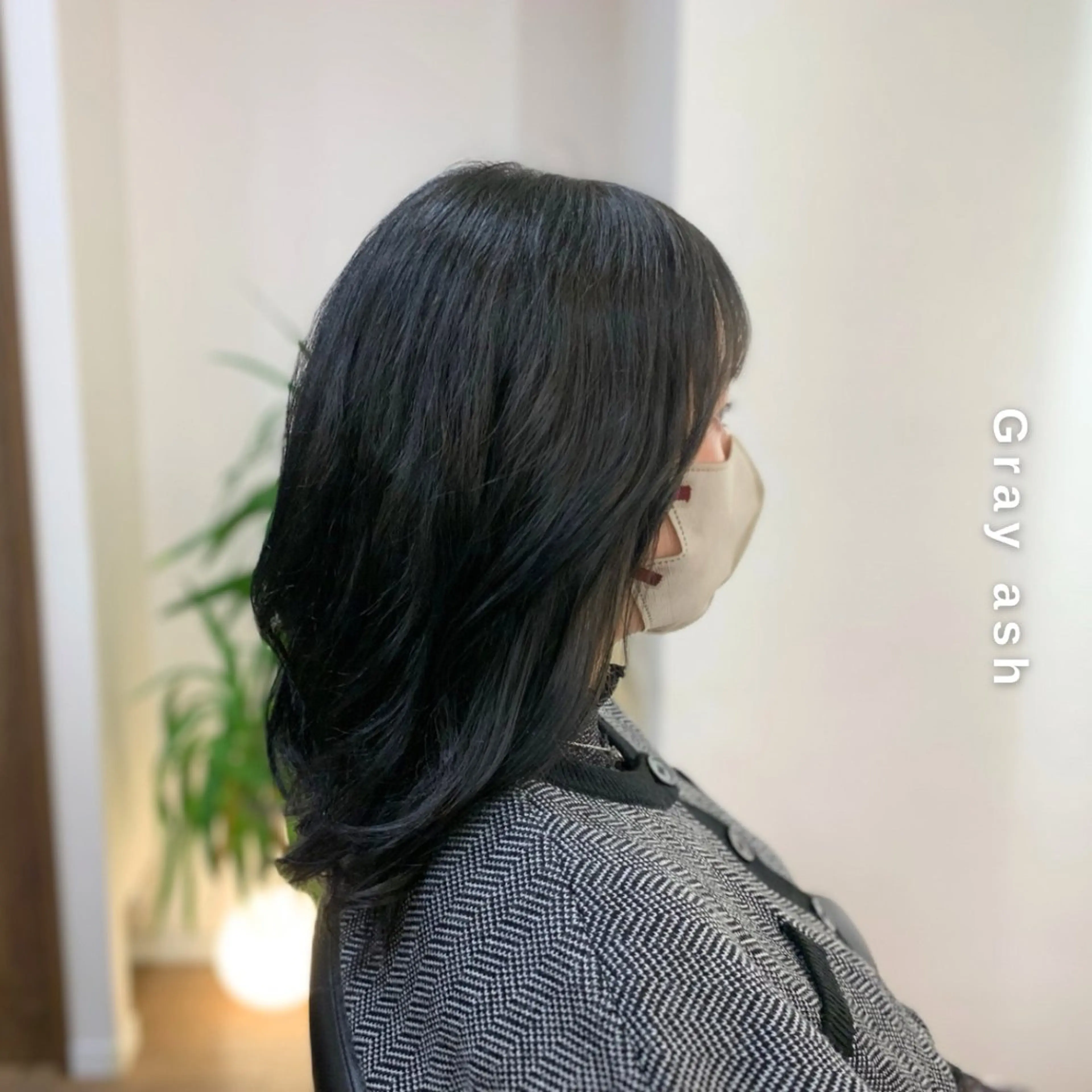 セミロング カラー アッシュ グレージュ オレンジ ヘアカラー トリートメント ヘアセット しんのすけ /モデルさん募集中のヘアスタイル