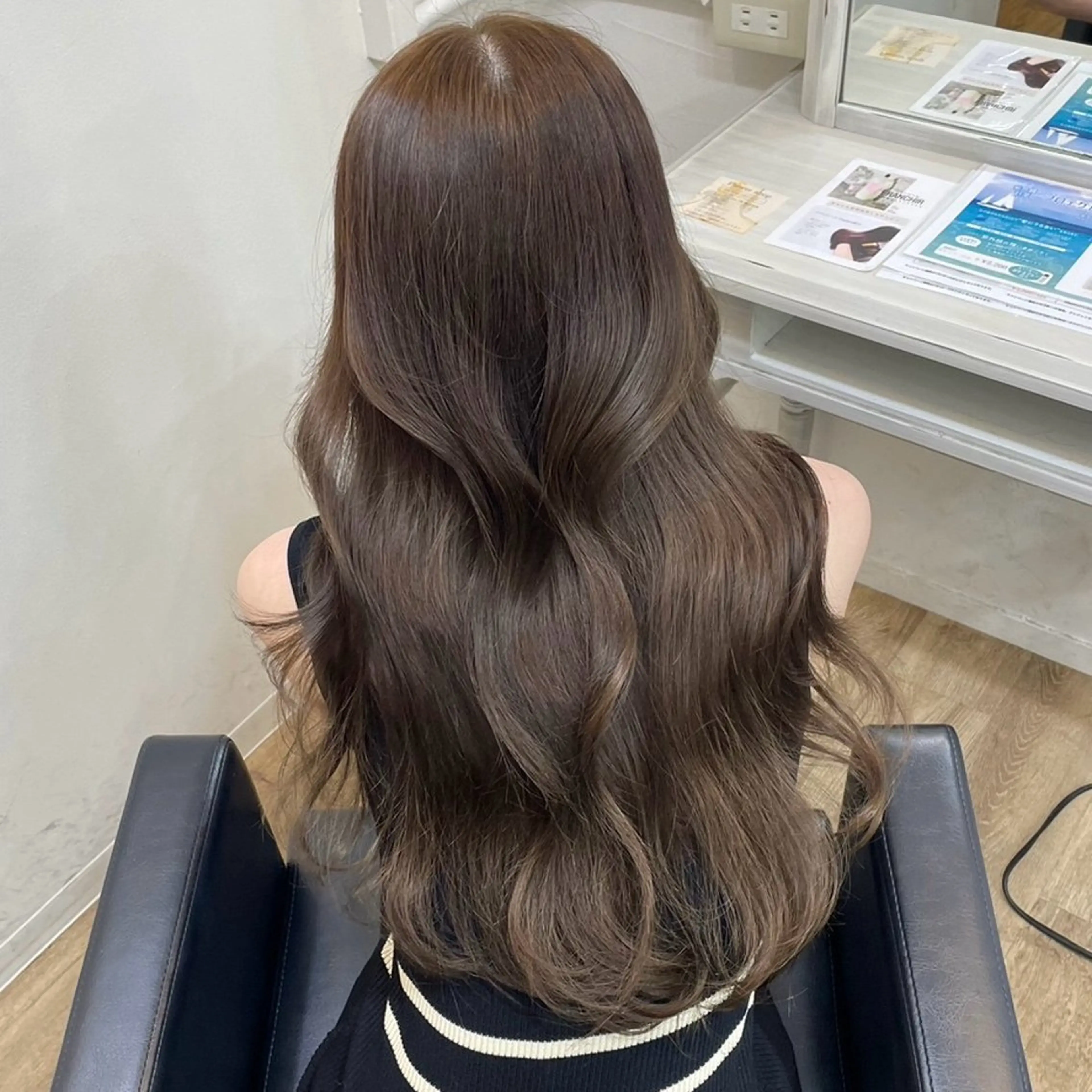 ロング 韓国風ヘア ヘアカラー トリートメント 涼星/心斎橋/ モデル募集中👑のヘアスタイル