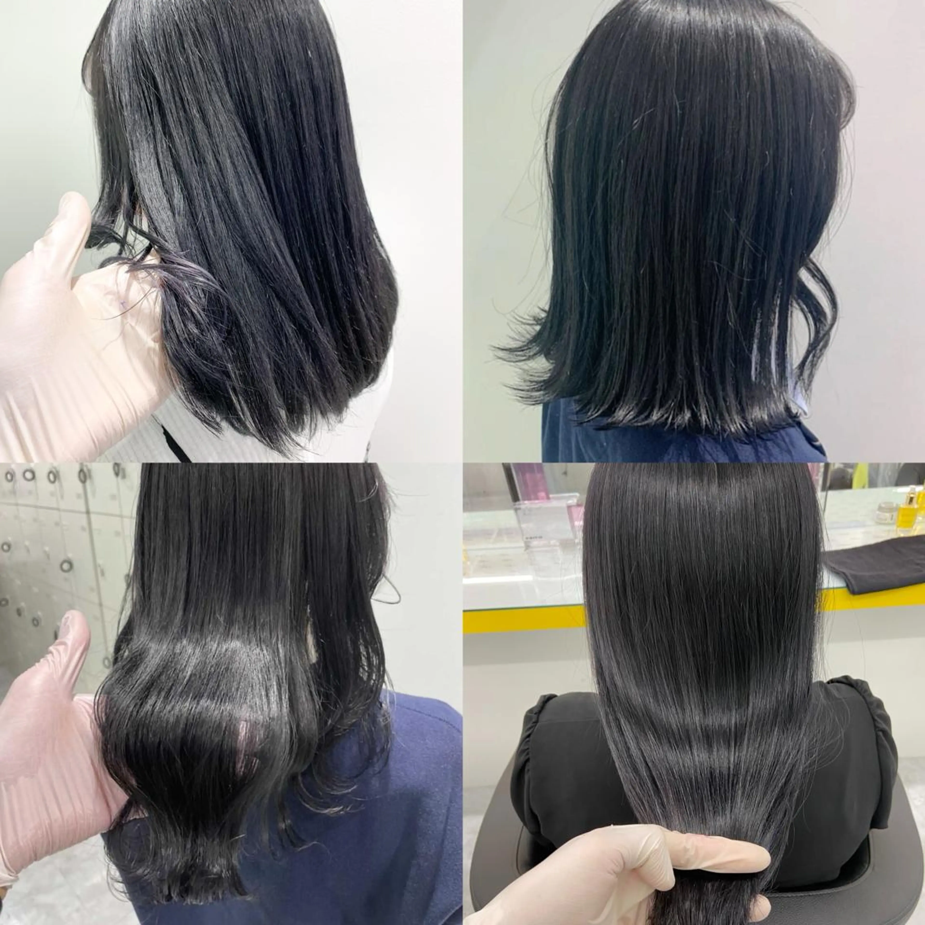 セミロング カラー パーマ ヘアアレンジ ネイル マツエク・マツパ 韓国風ベージュ🤎 赤みなし🌿横浜🤎のヘアスタイル