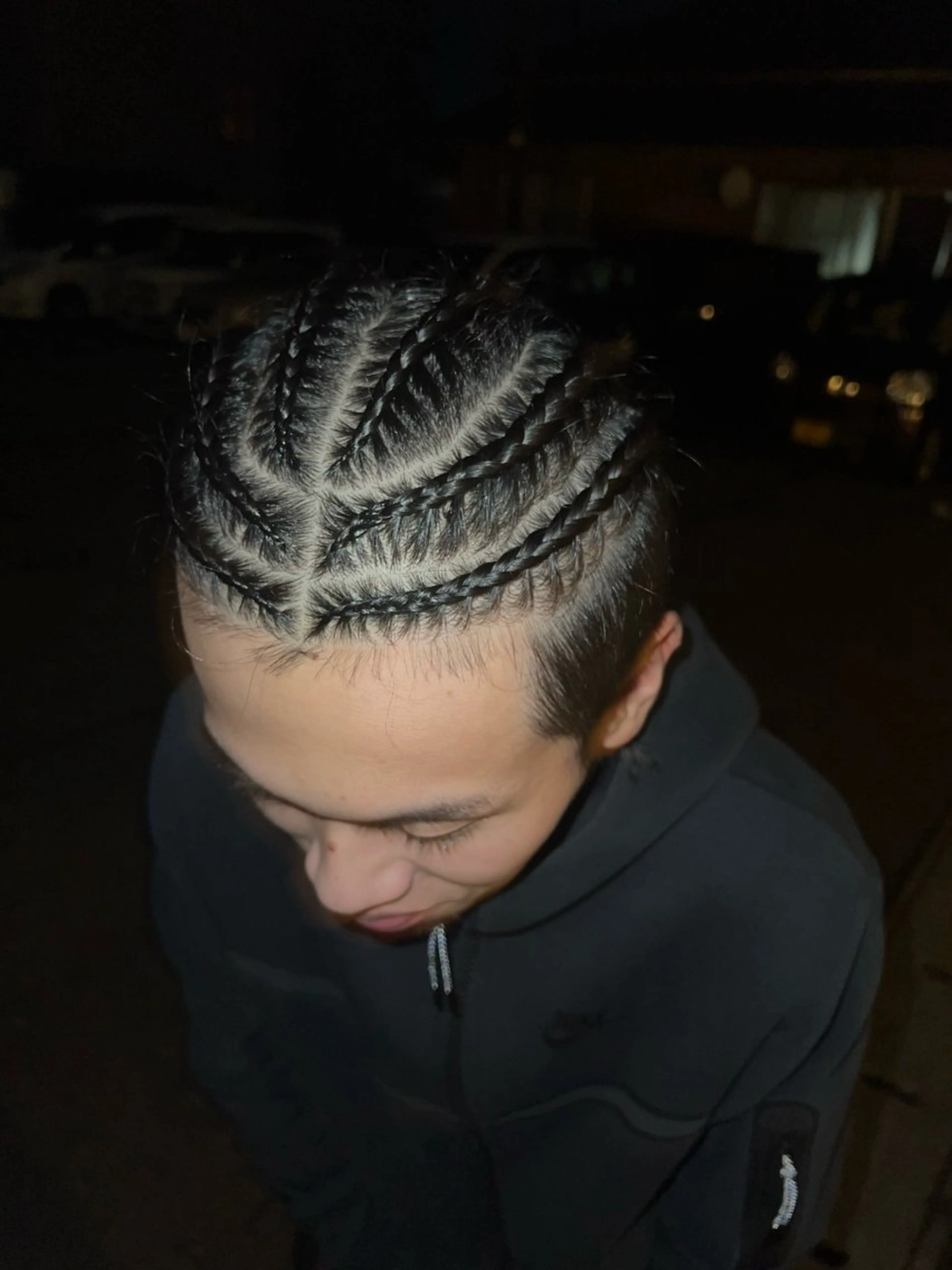 ミディアム メンズ エクステ ヘアセット 本間 颯太のヘアスタイル