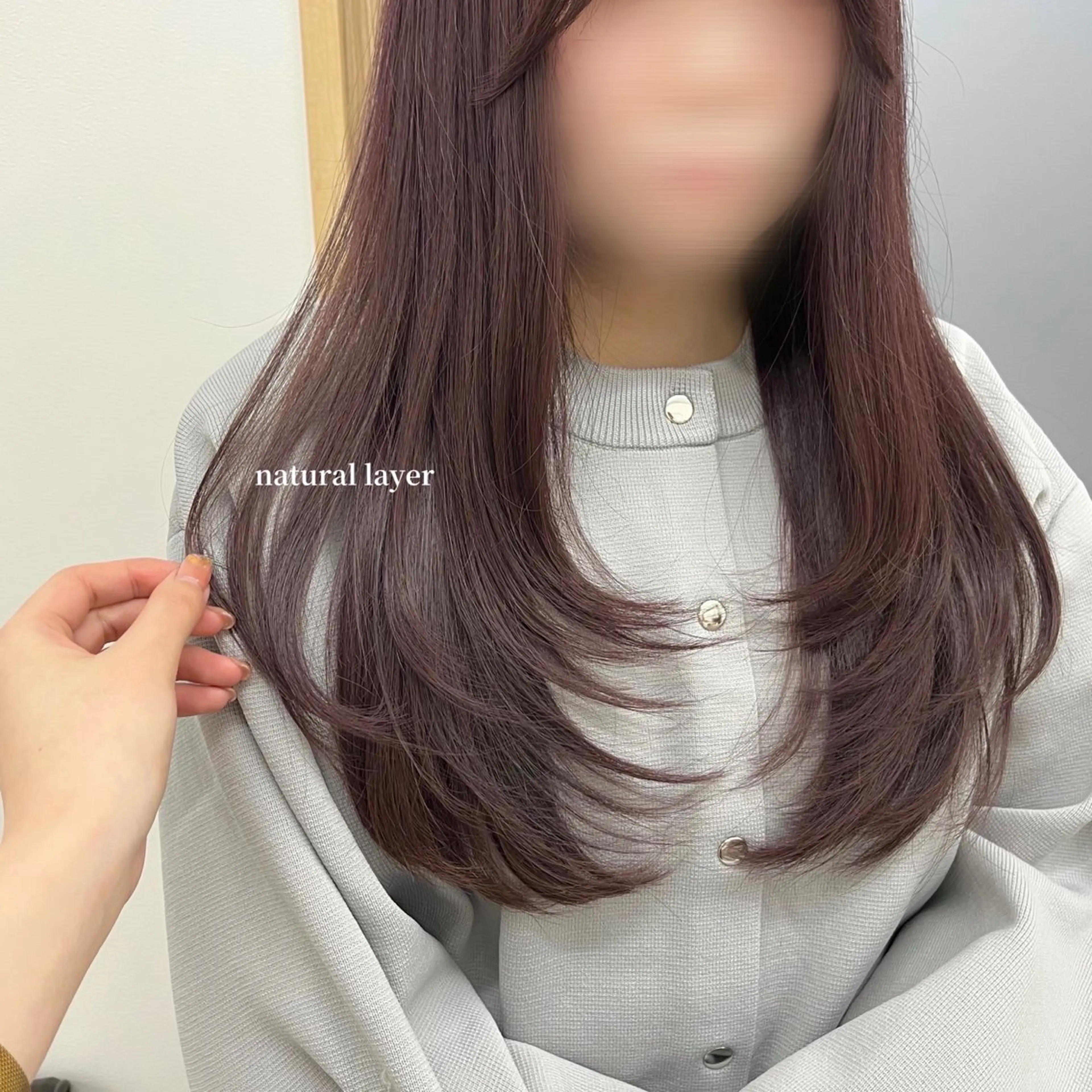 ロング カラー 柔らかオリーブ🌿 HIMARI🌻のヘアスタイル