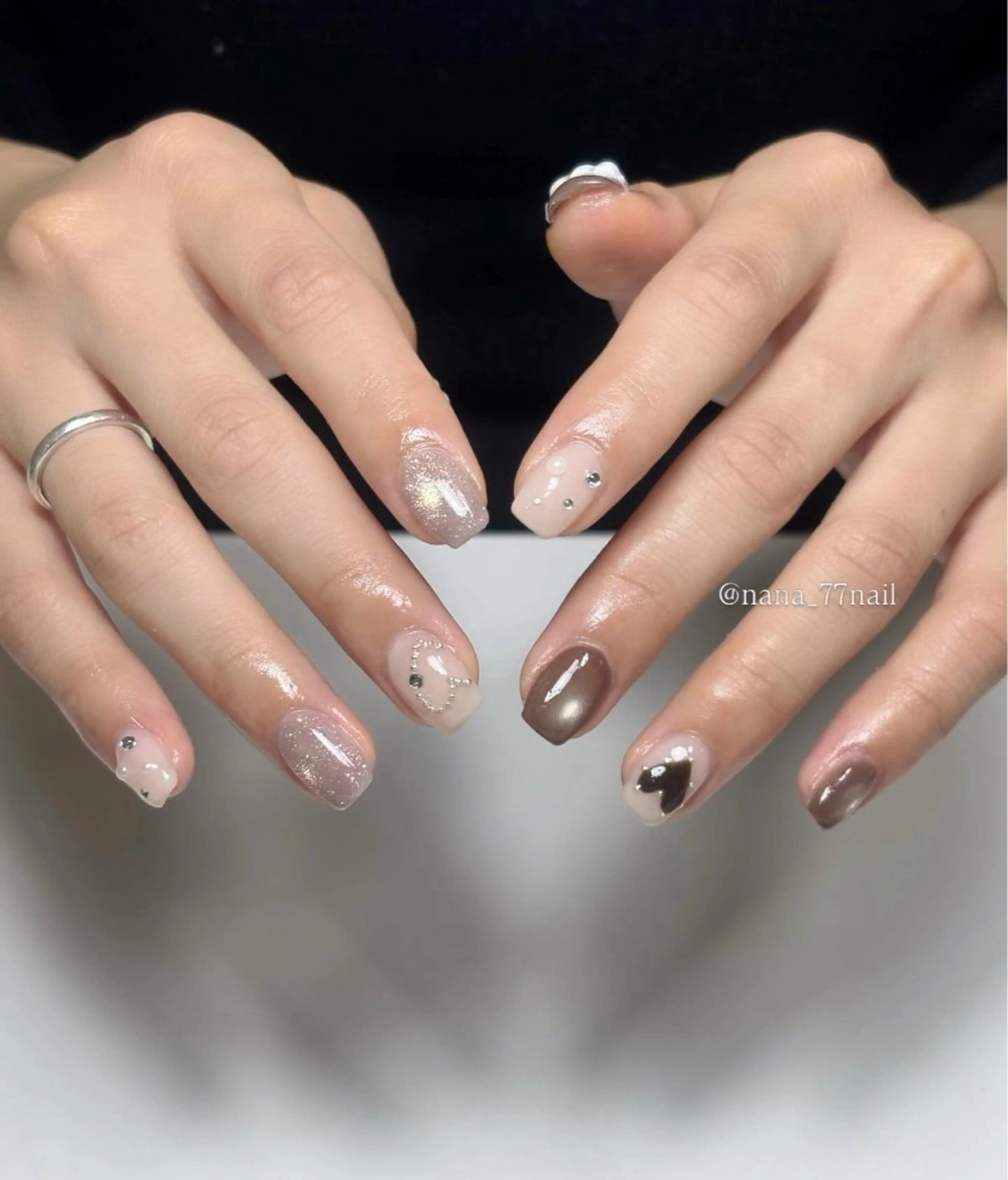 ネイル ハンドネイル Nana .⋆𝜗𝜚のネイルデザイン