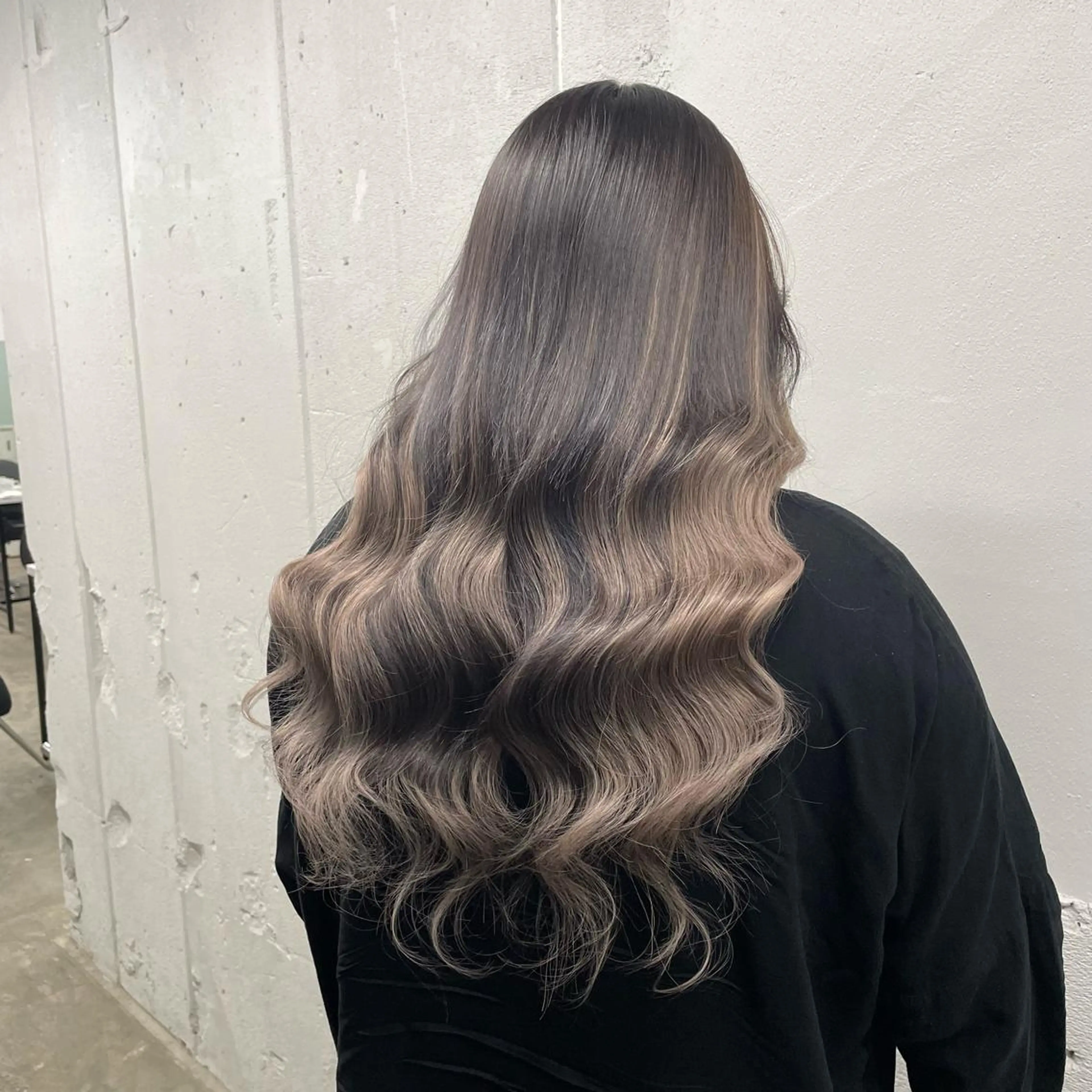 ロング カラー シールエクステ バレイヤージュ ミストバング ダブルカラー  フェイスフレーミング ヘアカラー エクステ 🧡艶髪ちゅるん髪 🫧🧡YUKI❄️のヘアスタイル