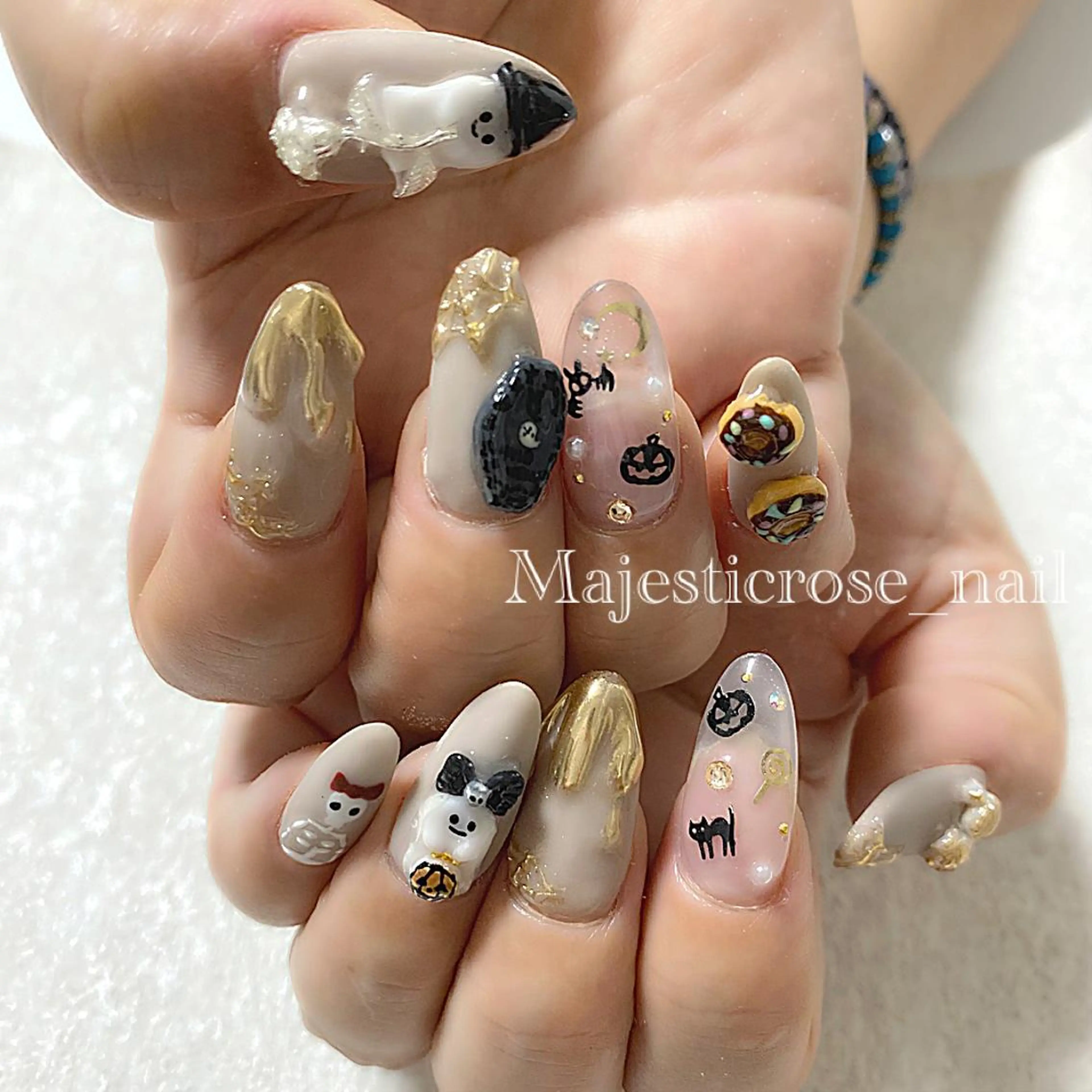 ネイル ハロウィン ハンドネイル nail l_yukiのネイルデザイン