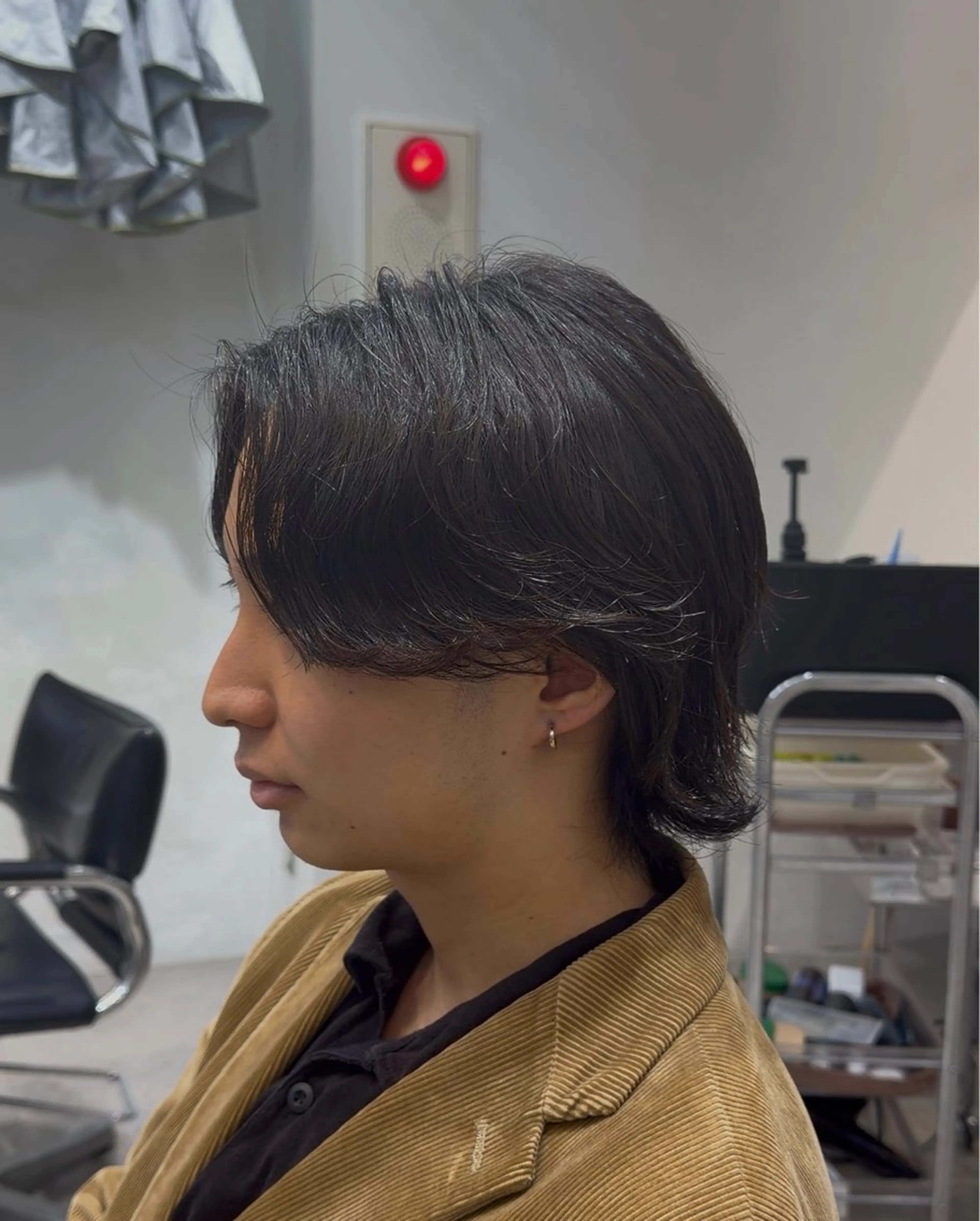 ミディアム パーマ メンズ fifth 菅崎愛斗のヘアスタイル