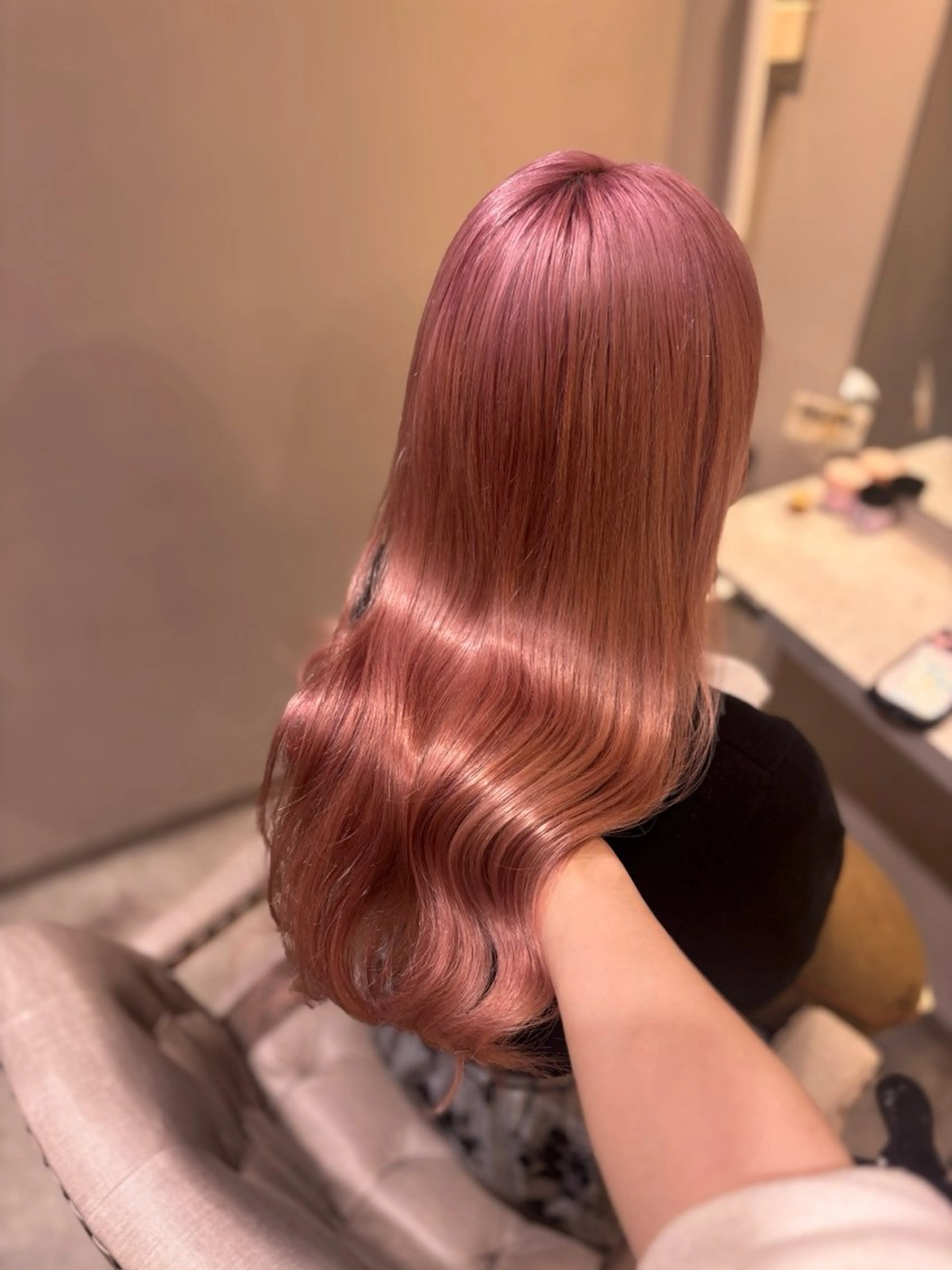 ロング カラー ヘアカラー 🤍艶カラー🎀ボブ 特化🎀Rio🪽のヘアスタイル
