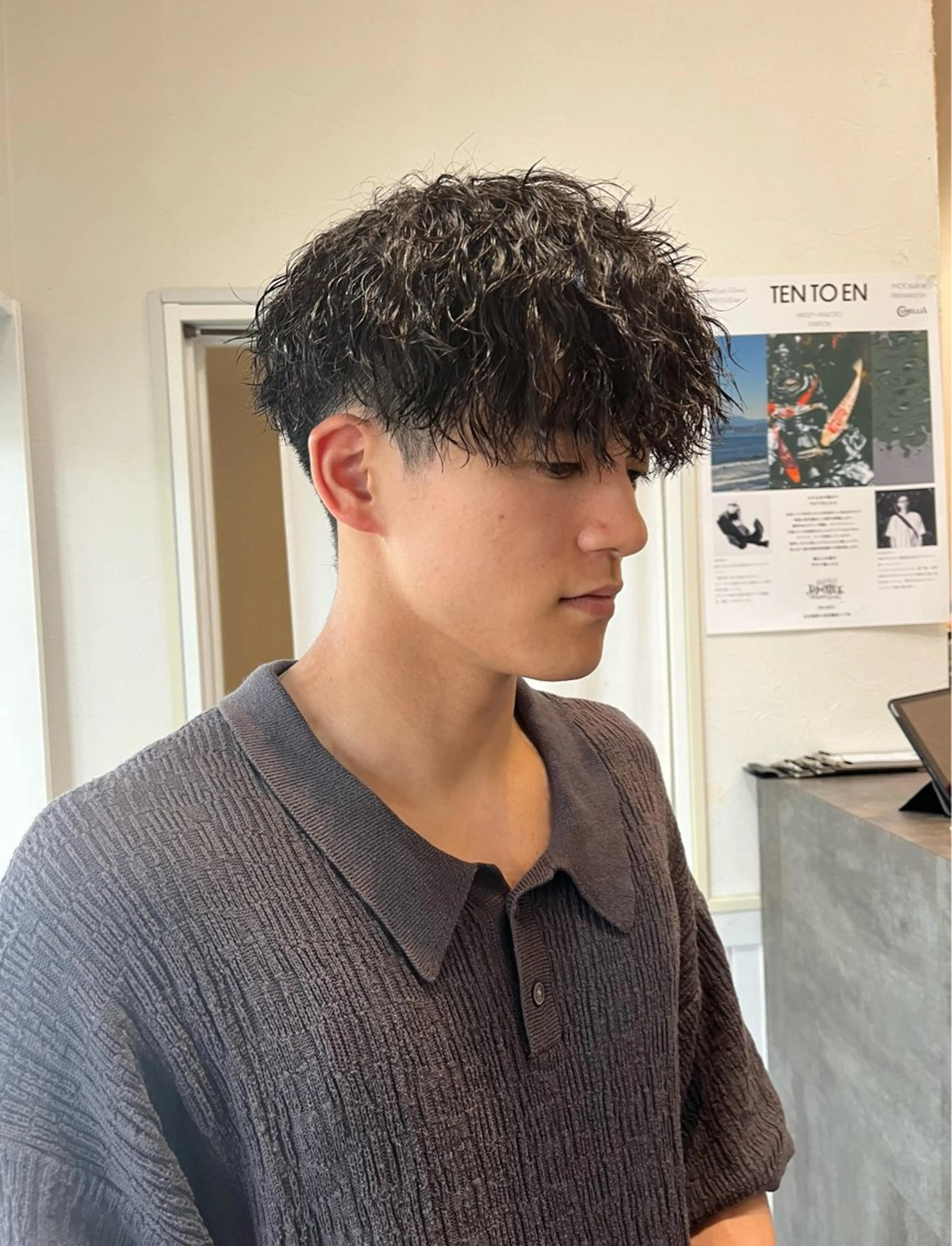 パーマ メンズ ボブ/レイヤー/ ショートcovo代表のヘアスタイル