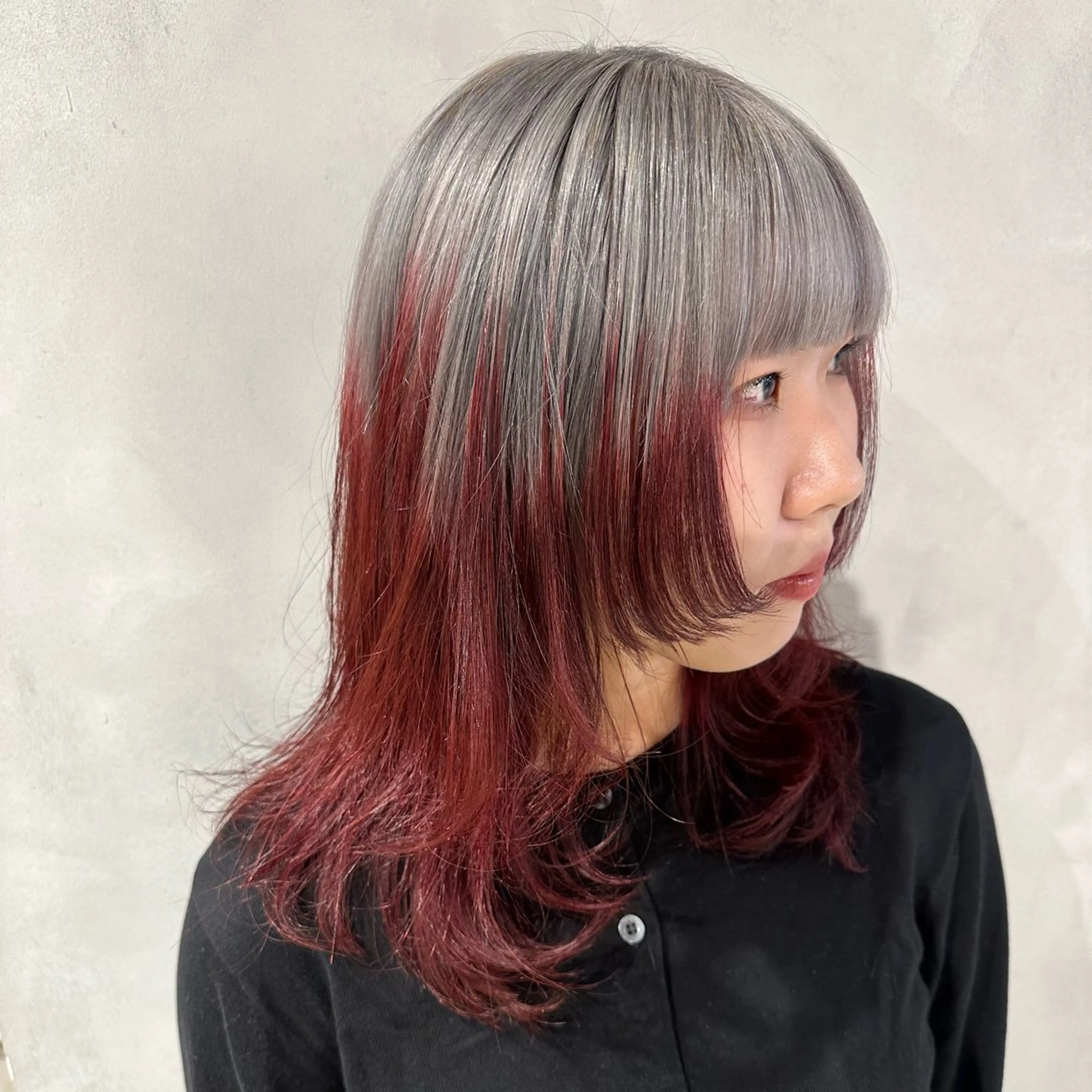 セミロング カラー カット ヘアカラー トリートメント デザインカラー/パー マ🦖外岡咲希🦖のヘアスタイル