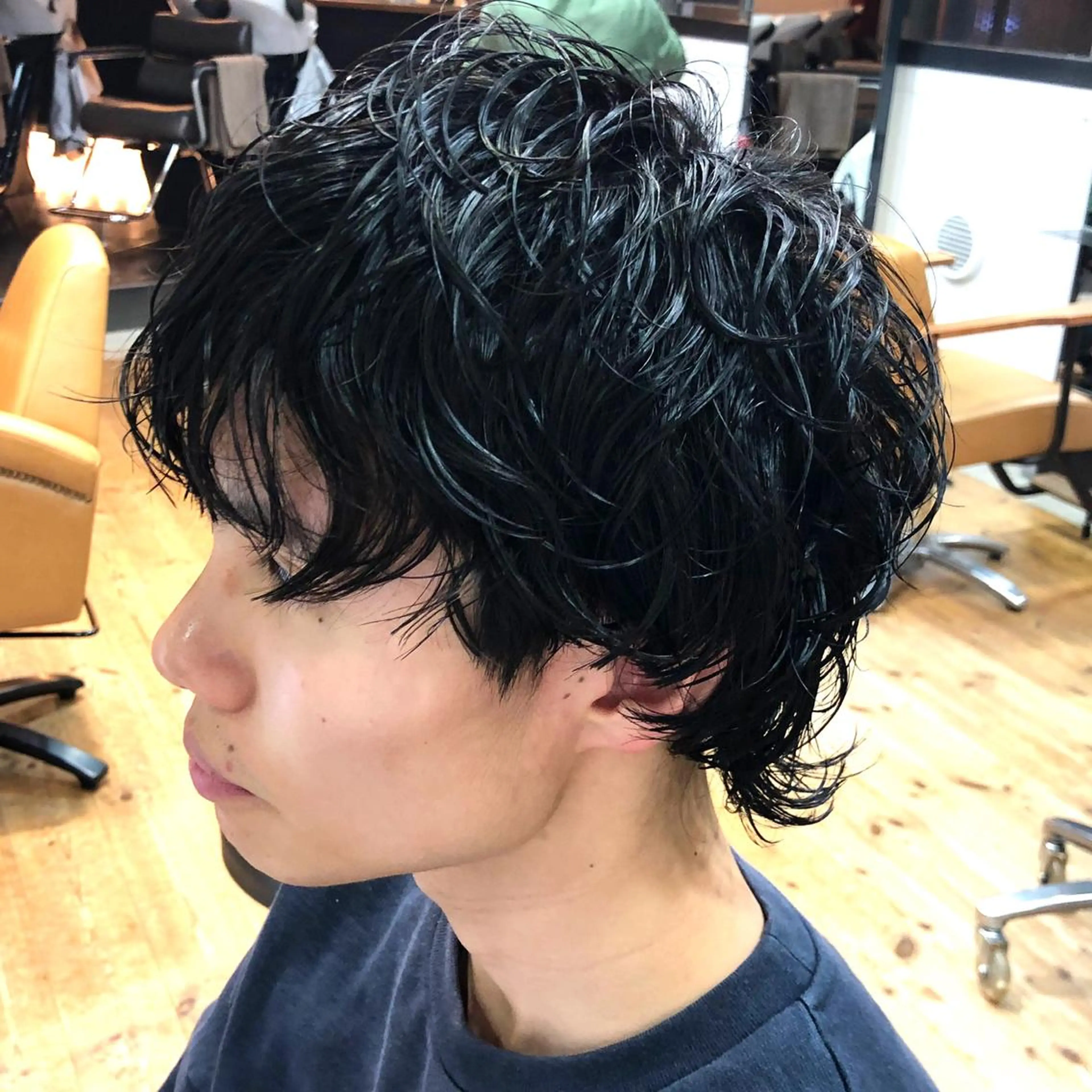 パーマ メンズ マッシュウルフ マッシュ メンズパーマ メンズウルフカット ウルフカット ニュアンスパーマ/ メンズカット田島勇樹のヘアスタイル