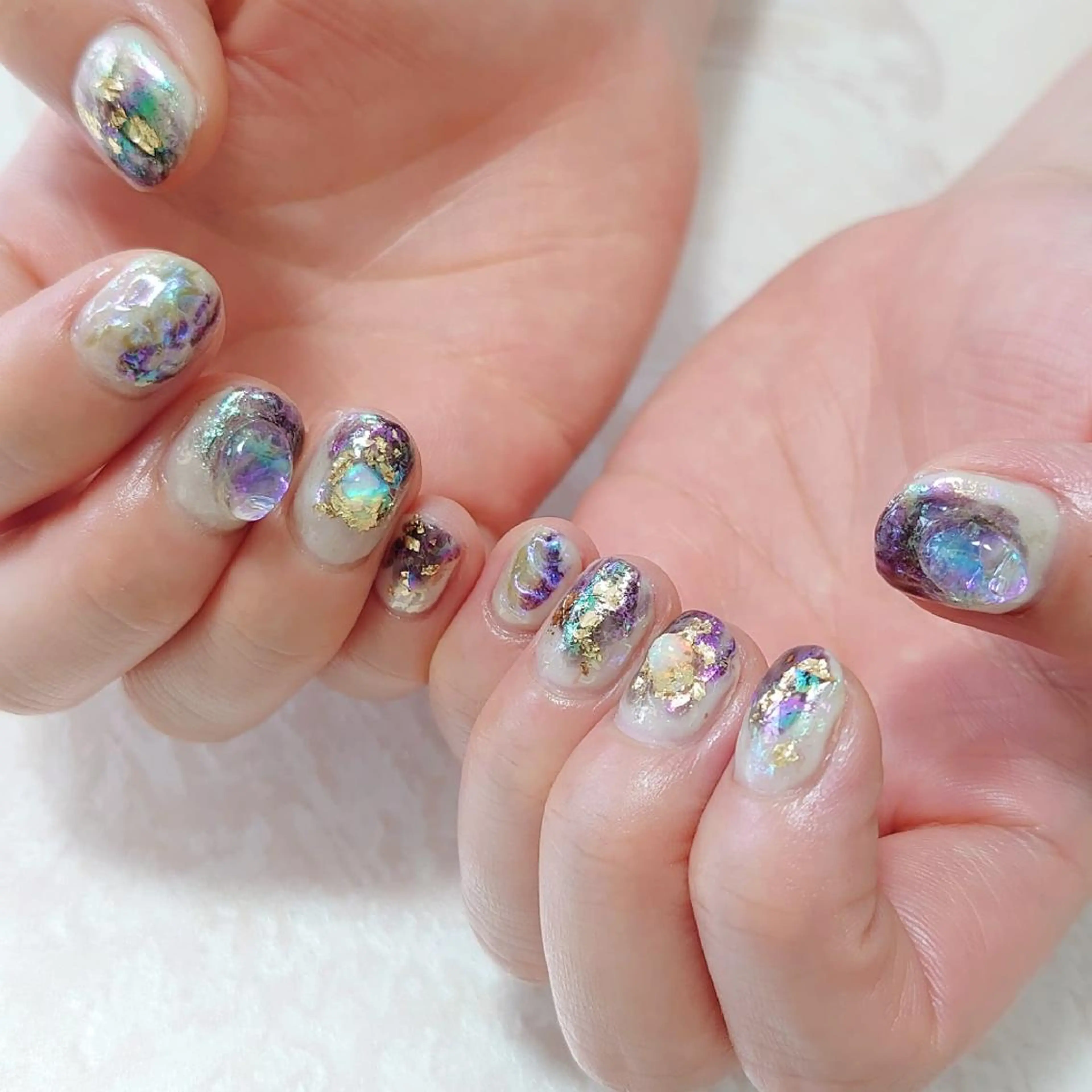 ネイル ニュアンスネイル ショートネイル gemickle nailのネイルデザイン
