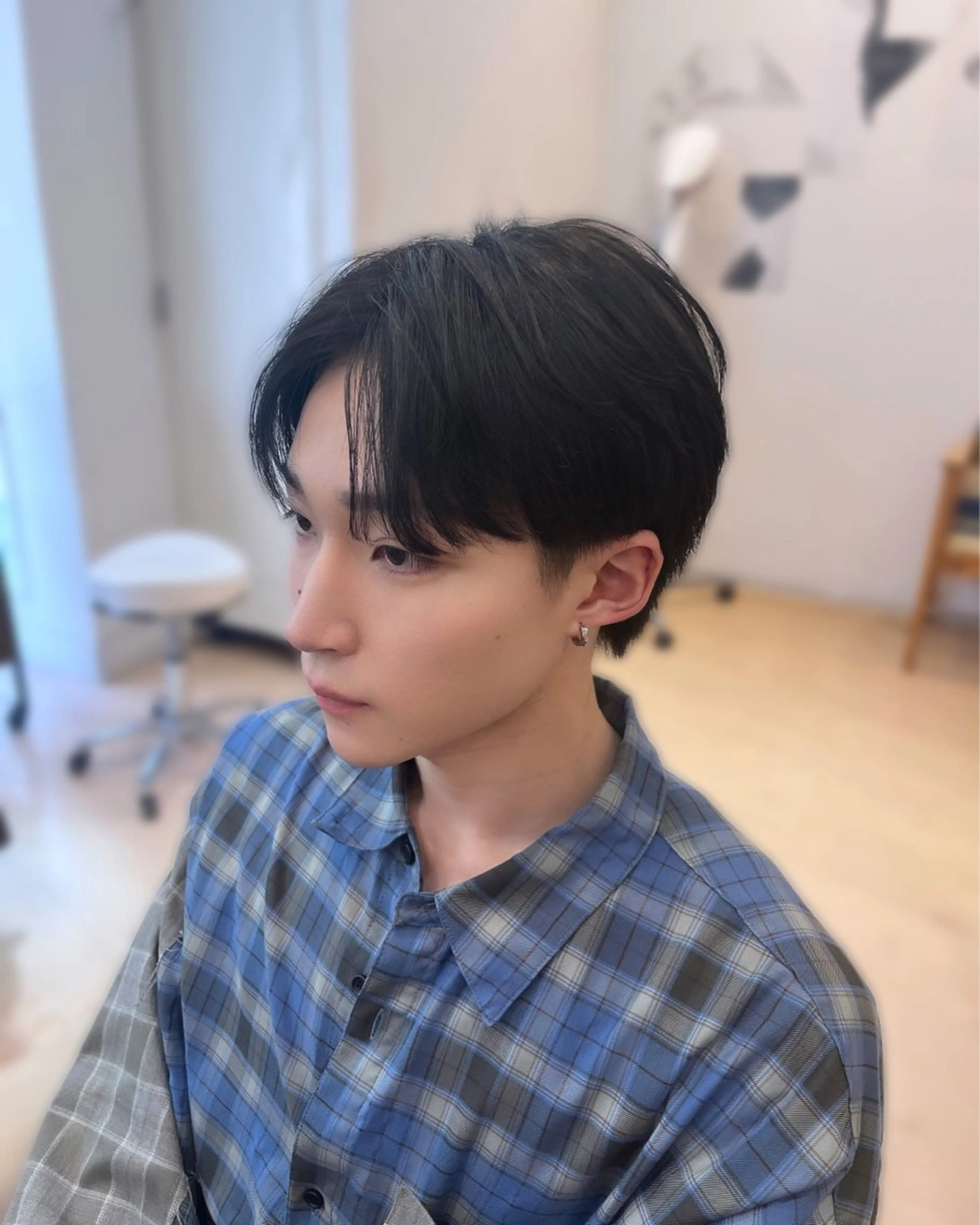 メンズ センターパート コンマヘア メンズ韓国風 💠つたふうか/ 韓国/メンズヘア💠のヘアスタイル
