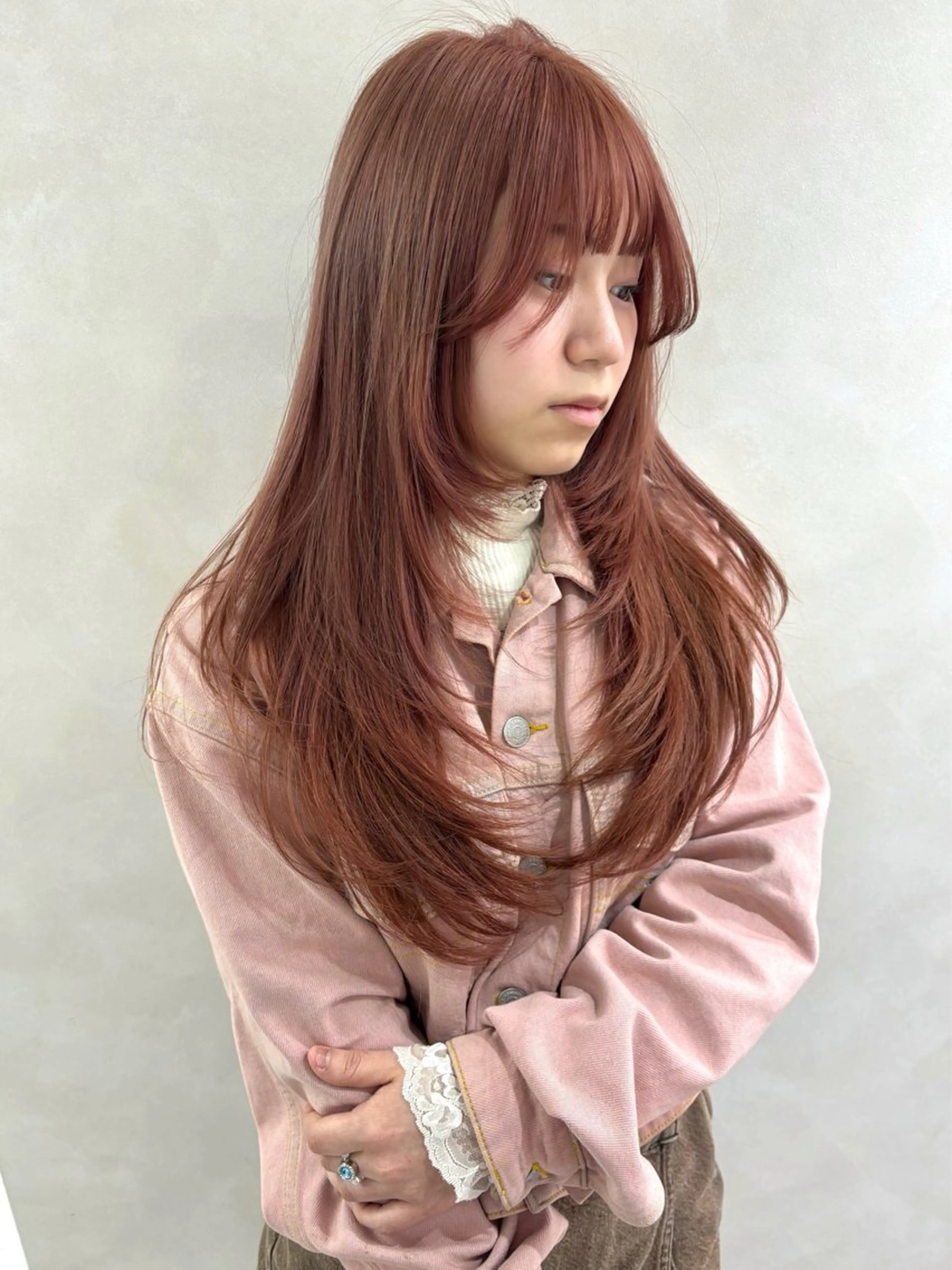 ロング カラー ヘアカラー トリートメント レイヤー/透明感 カラー💘akariのヘアスタイル