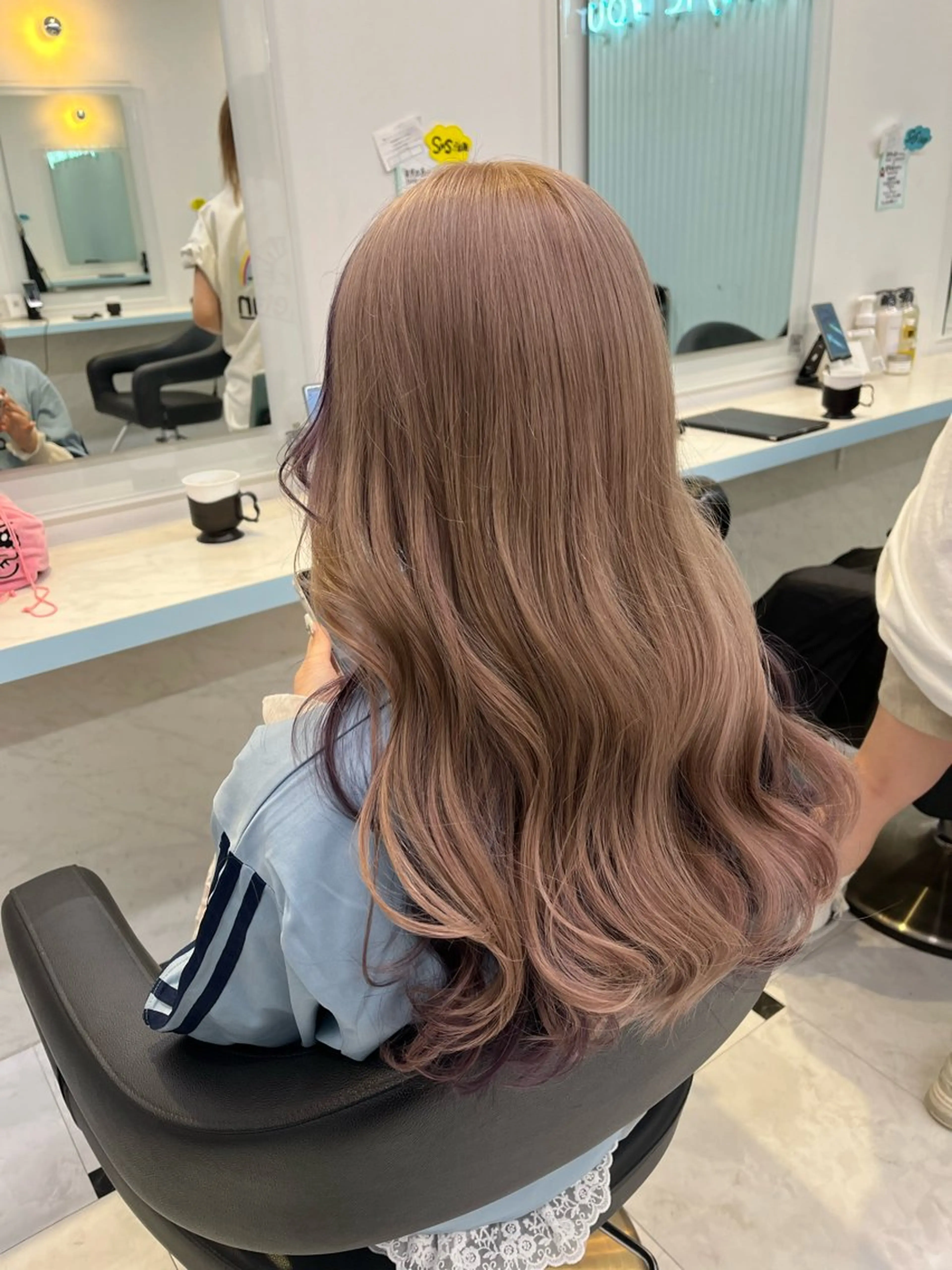 ロング カラー ヘアカラー トリートメント ブリーチカラー 🩵MIZUKIのヘアスタイル