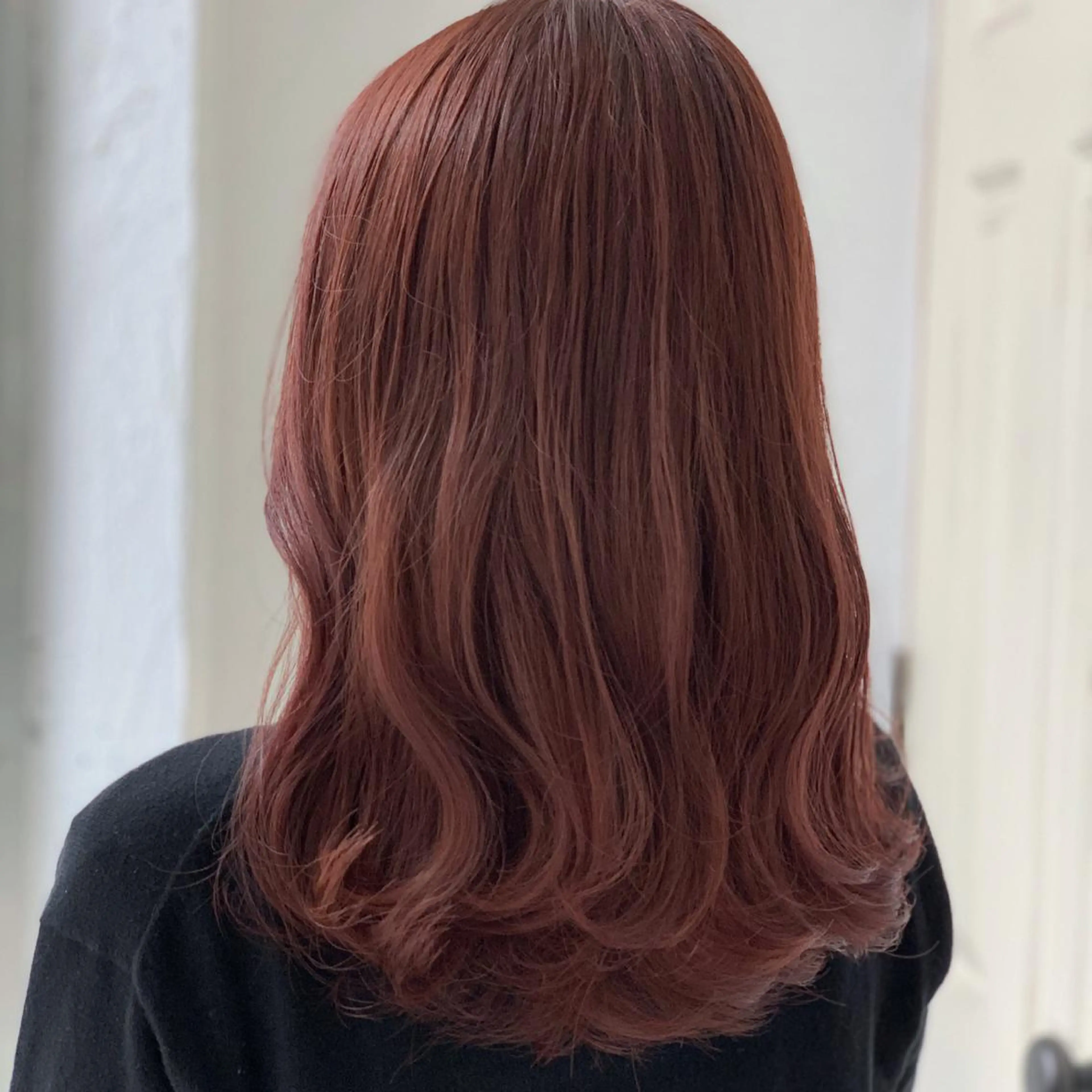 セミロング カラー ヘアカラー fio マナミのヘアスタイル