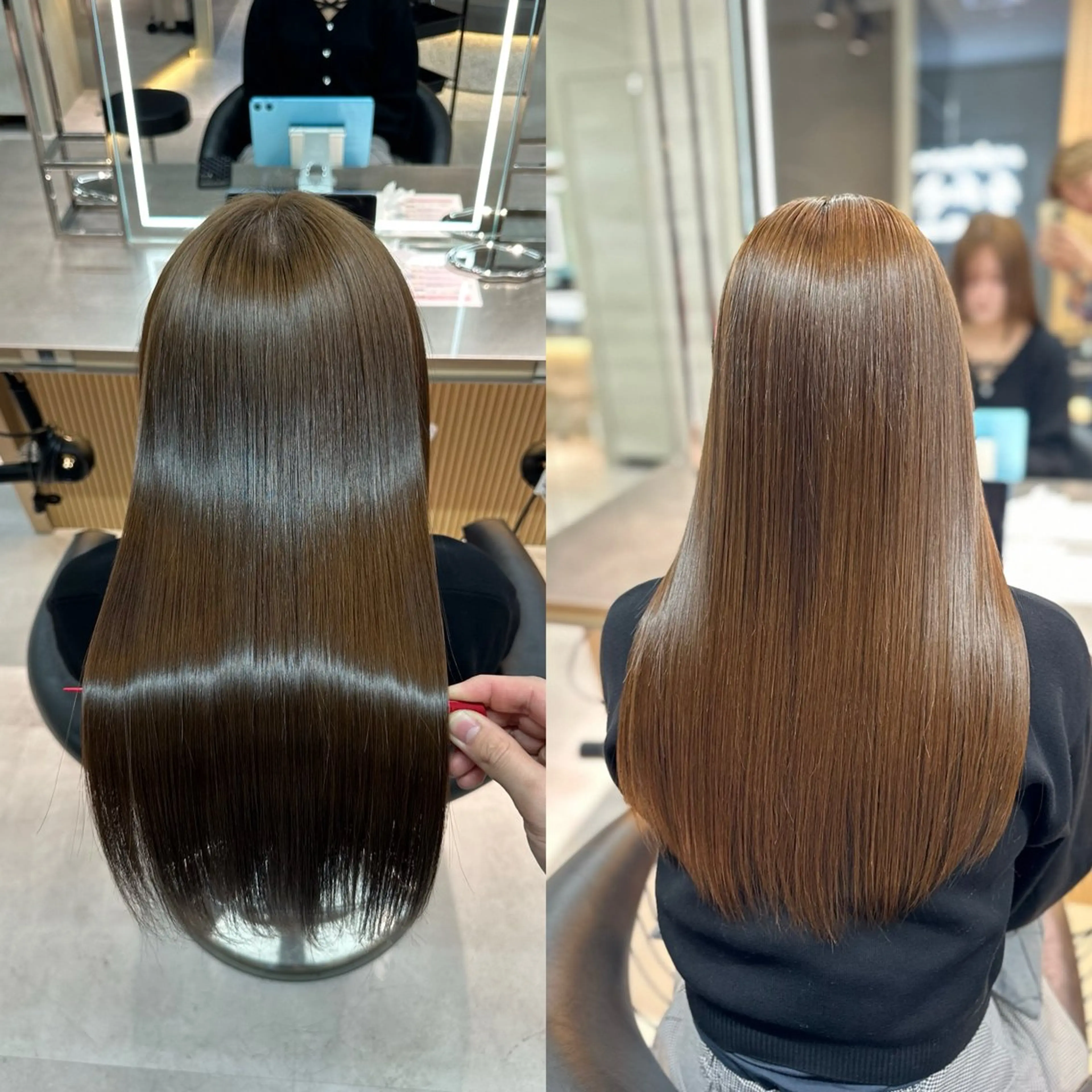 ロング カラー ヘアカラー トリートメント ✨髪質改善特化✨副 店長椎葉信乃介のヘアスタイル