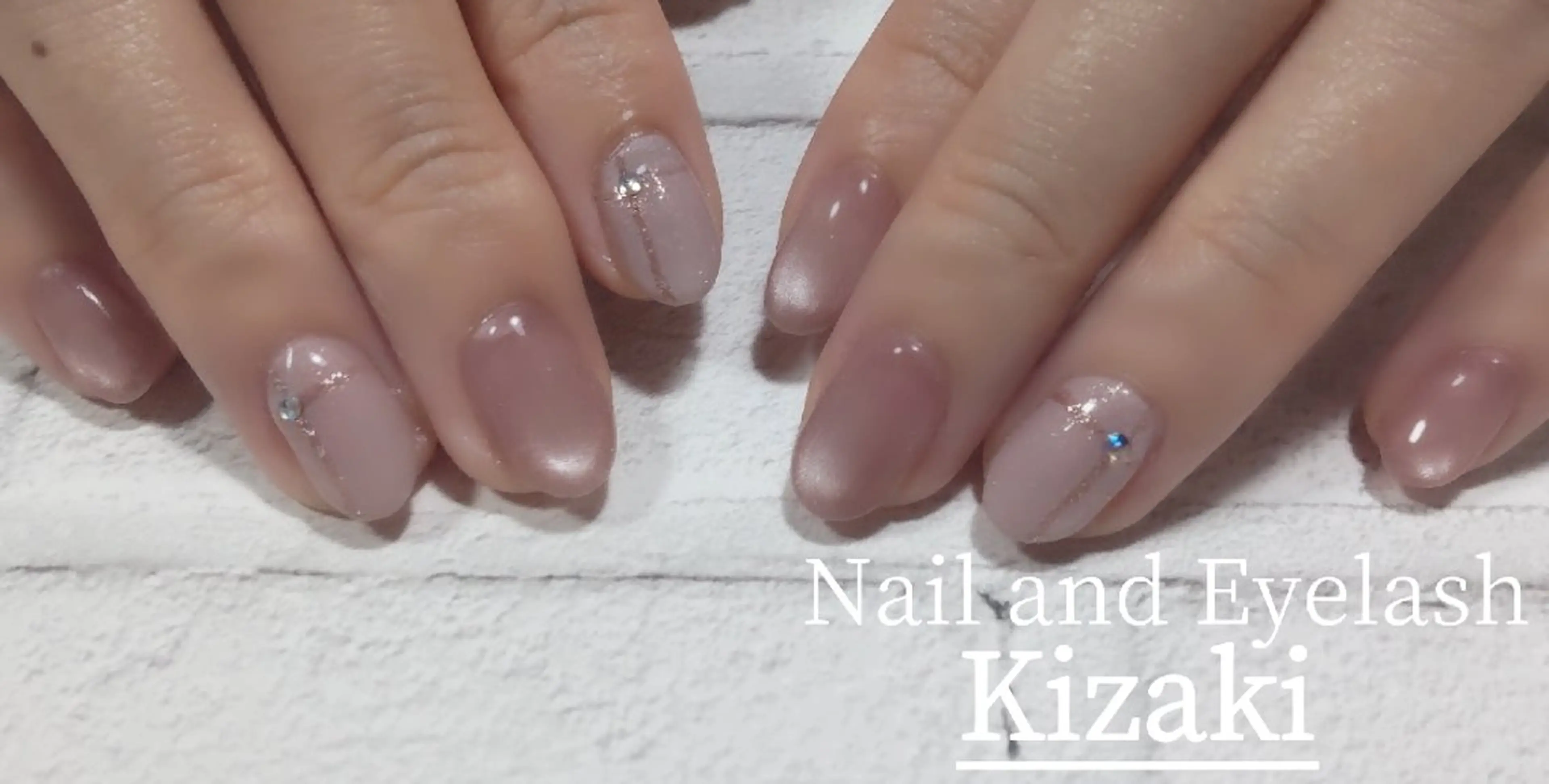 ネイル マグネットネイル オフィスネイル シンプルネイル ハンドネイル Kizaki.. Saoriのマツエク・マツパデザイン