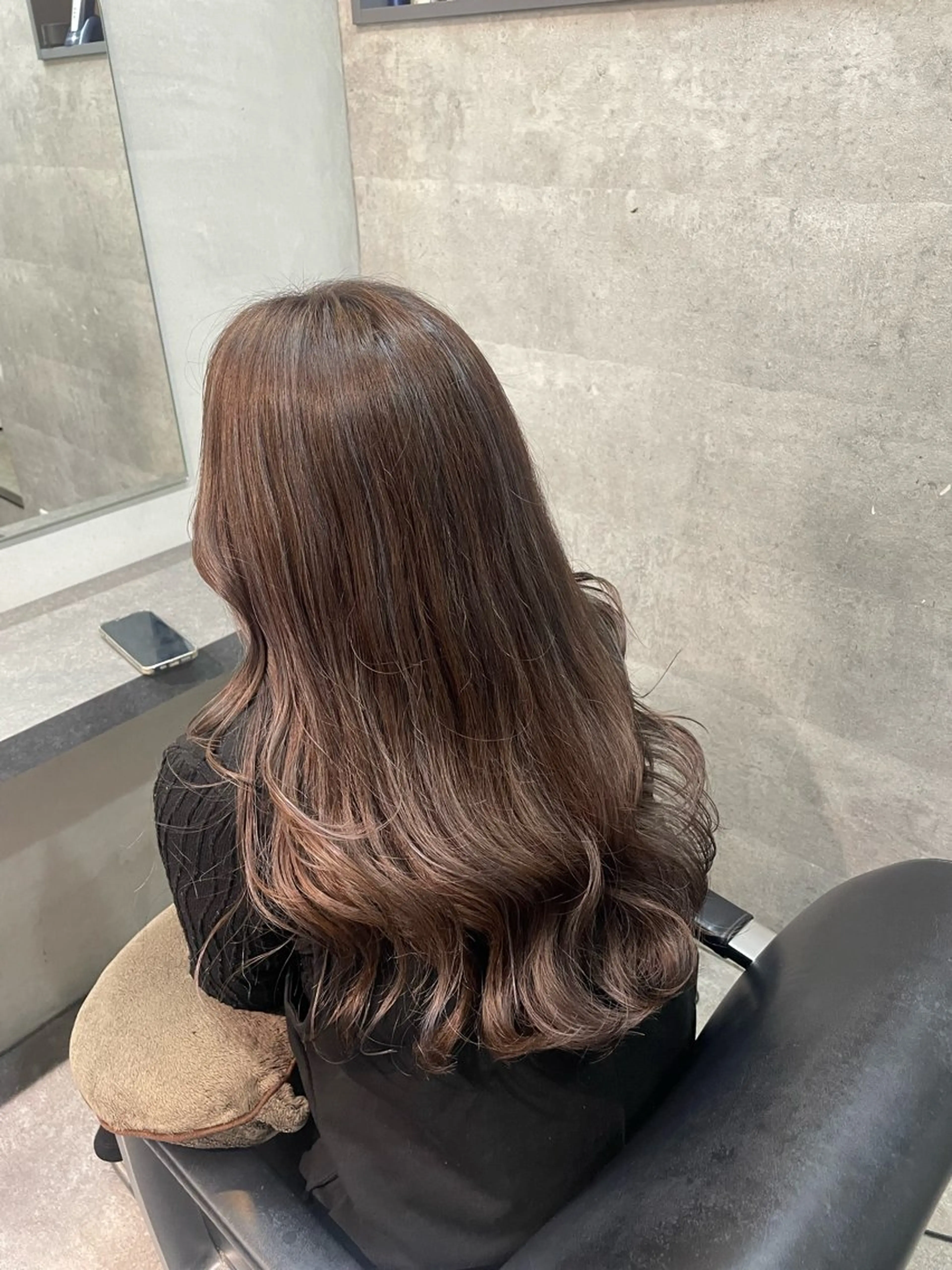 ロング ハイライト クニマツ クレアのヘアスタイル