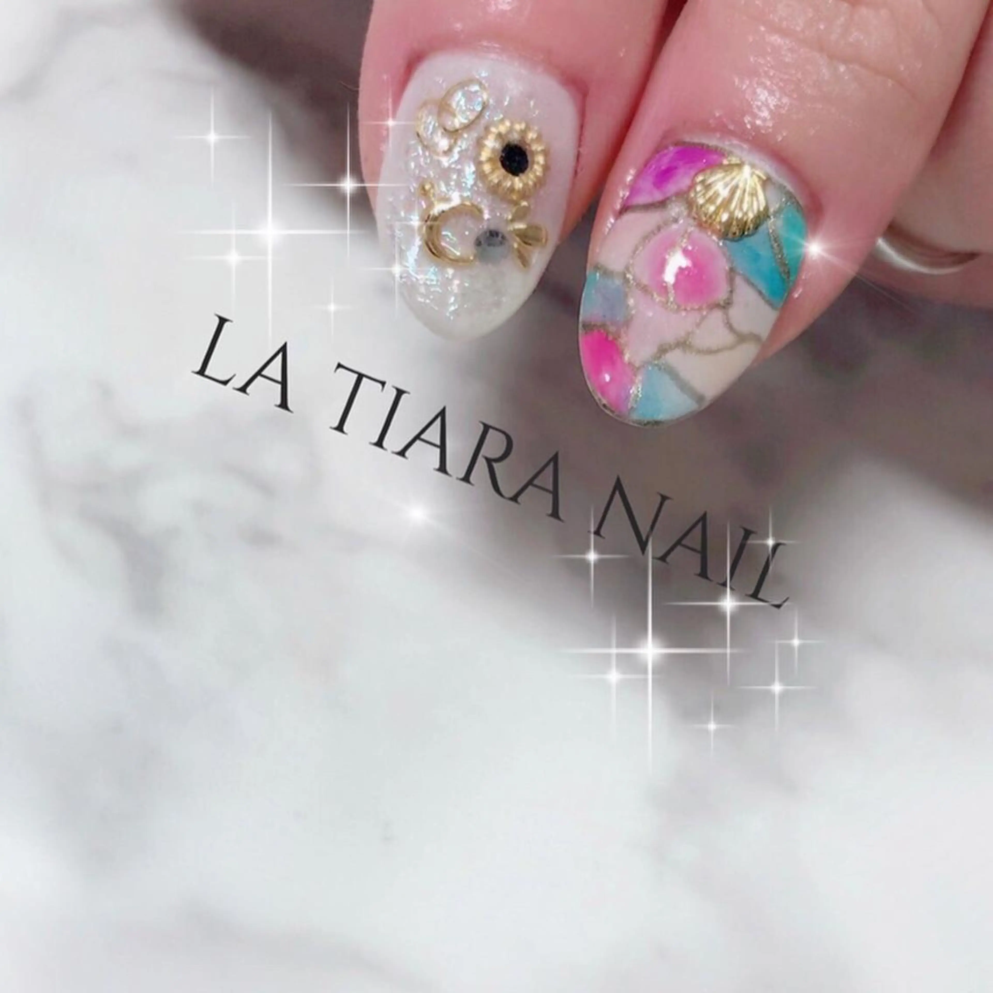 ネイル ハンドネイル Blue bird  nailのネイルデザイン