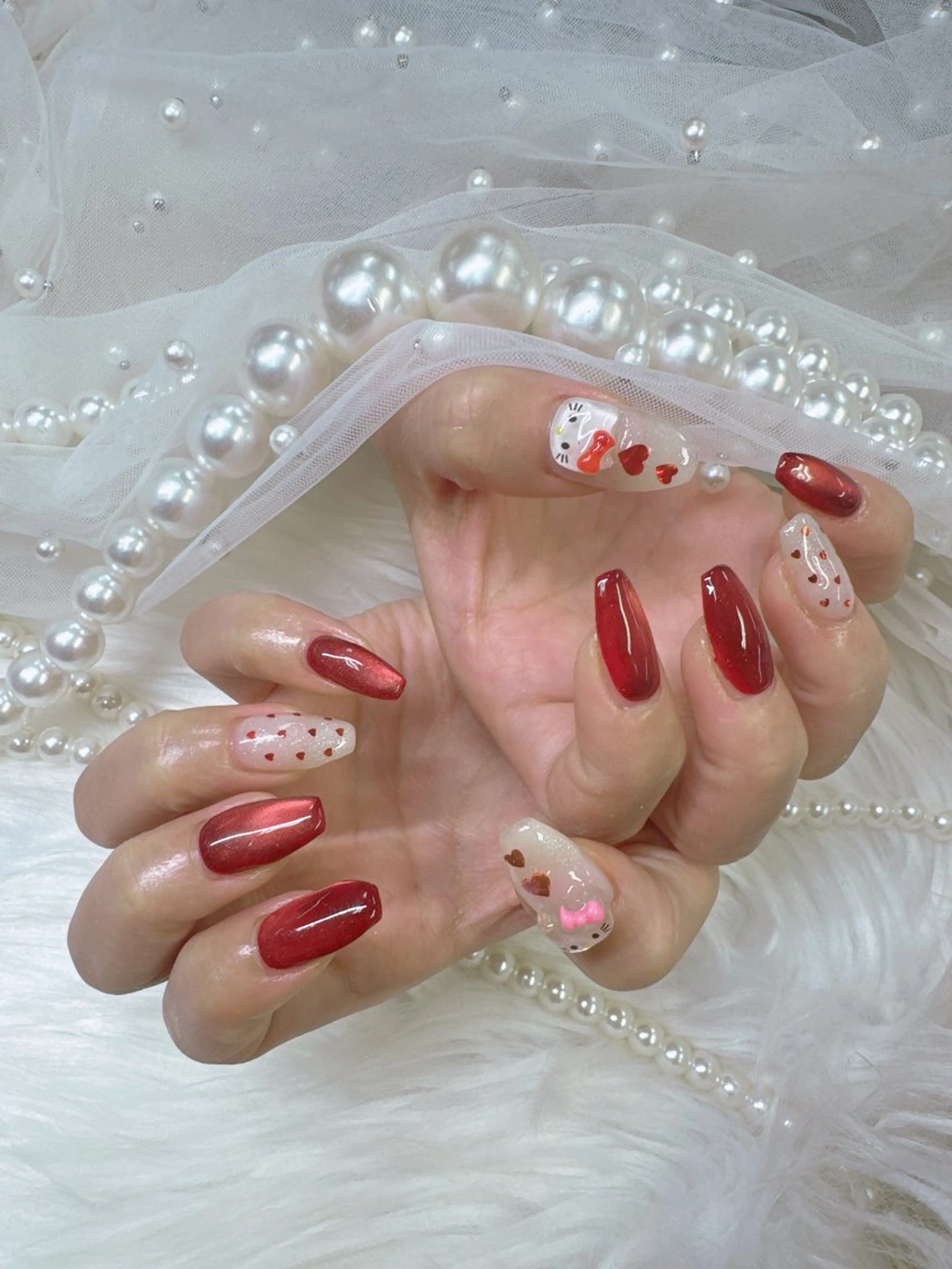 ネイル アートネイル べっ甲ネイル ドット フレンチネイル ジェルネイル フットネイル Queeens nailのネイルデザイン