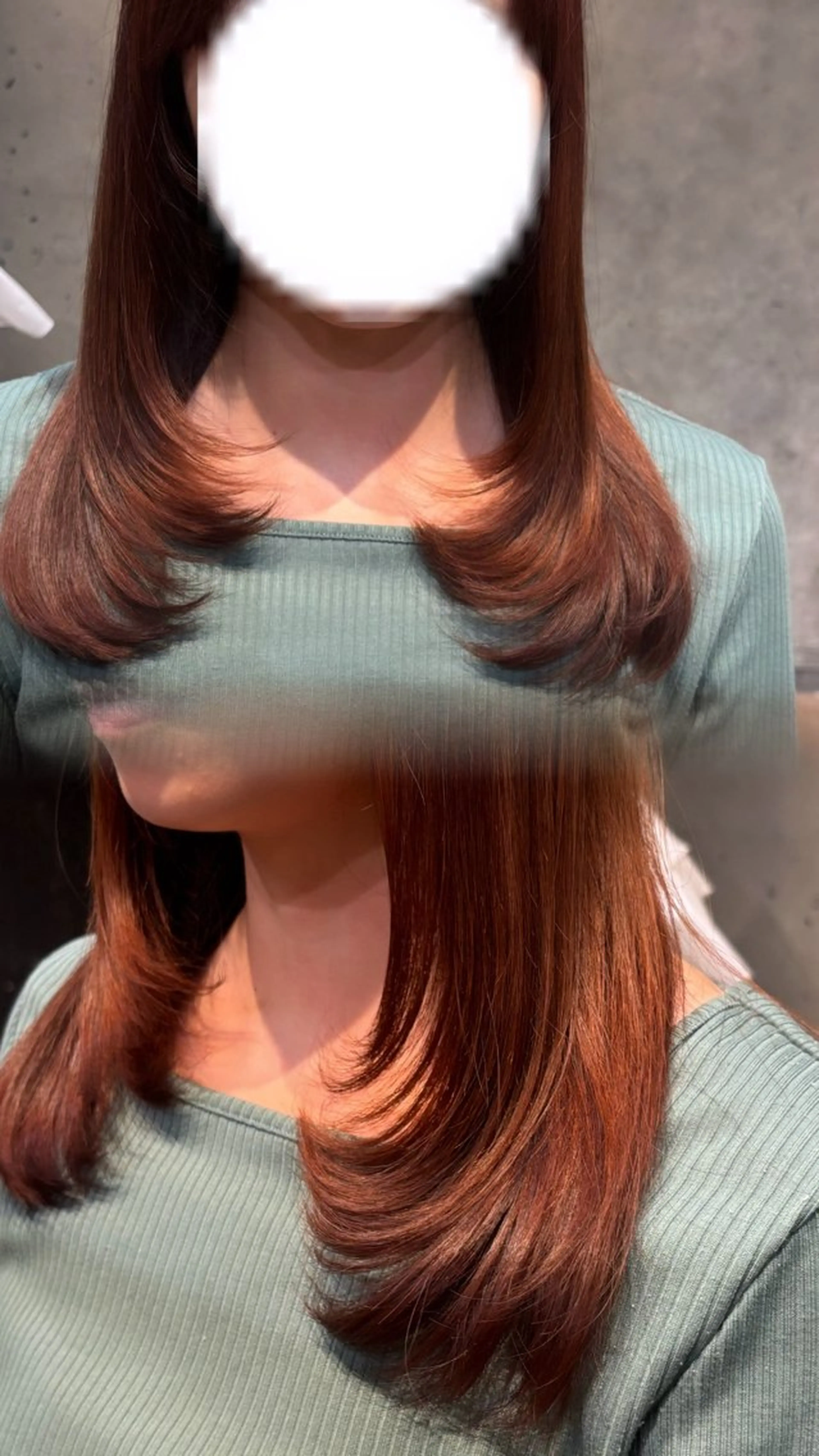 ミディアム 顔まわりレイヤー レイヤーカット 透明感カラー/ 矯正/まな⭐️のヘアスタイル