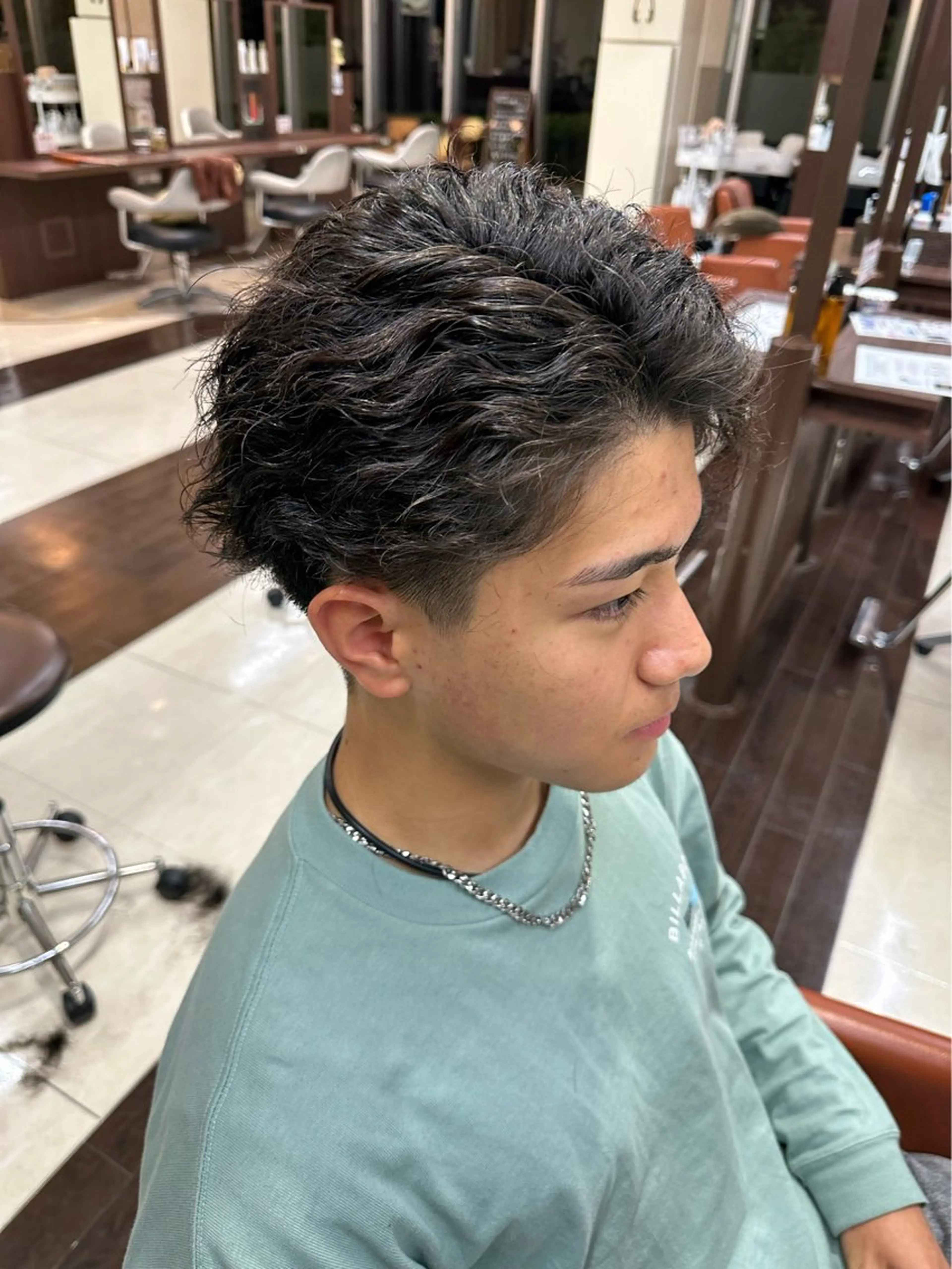 ショート カラー パーマ メンズ カット パーマ ヘアセット 毎月230人担当/ メンズヘア/清和武虎のヘアスタイル