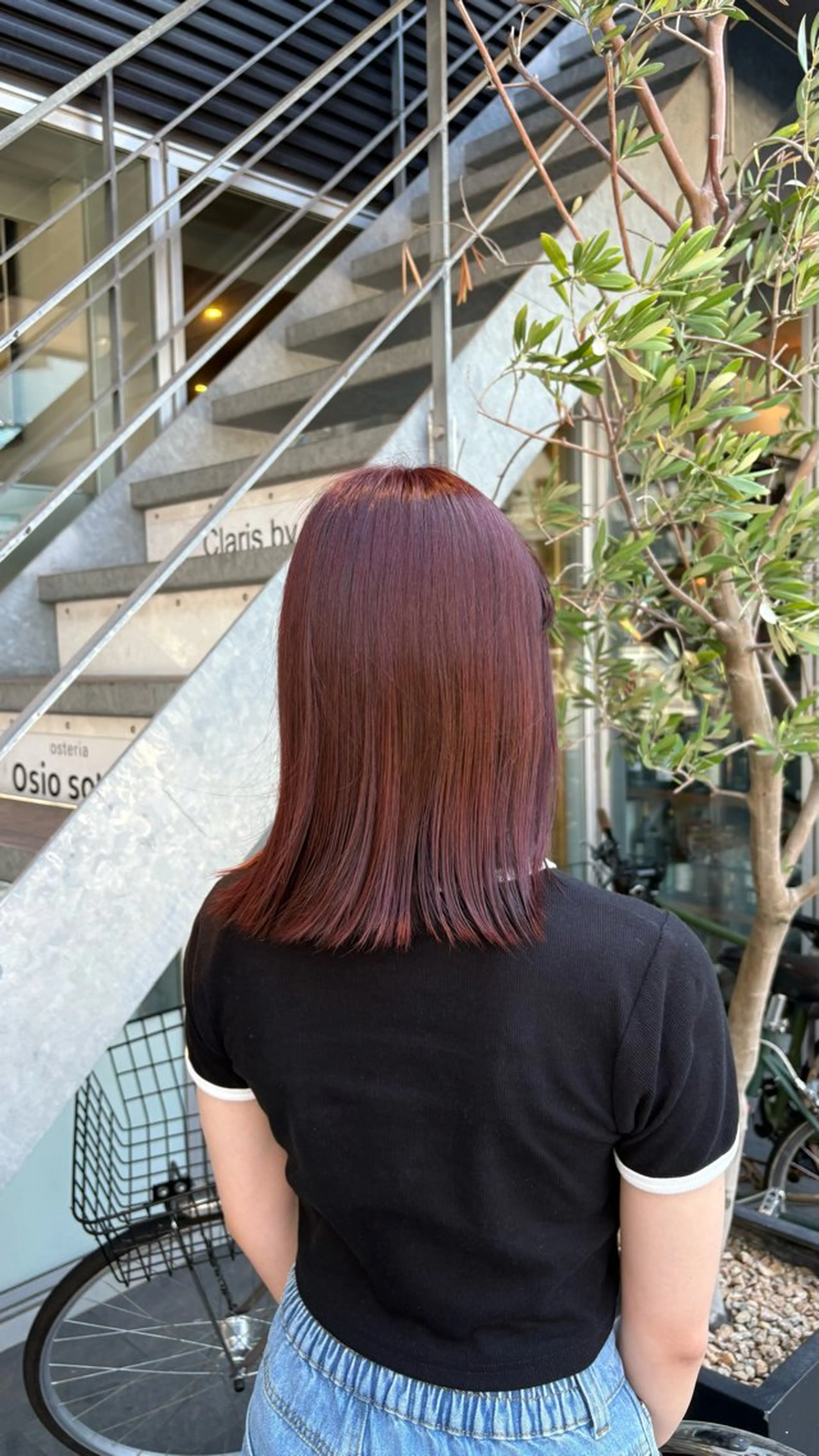 セミロング 西村 清花のヘアスタイル