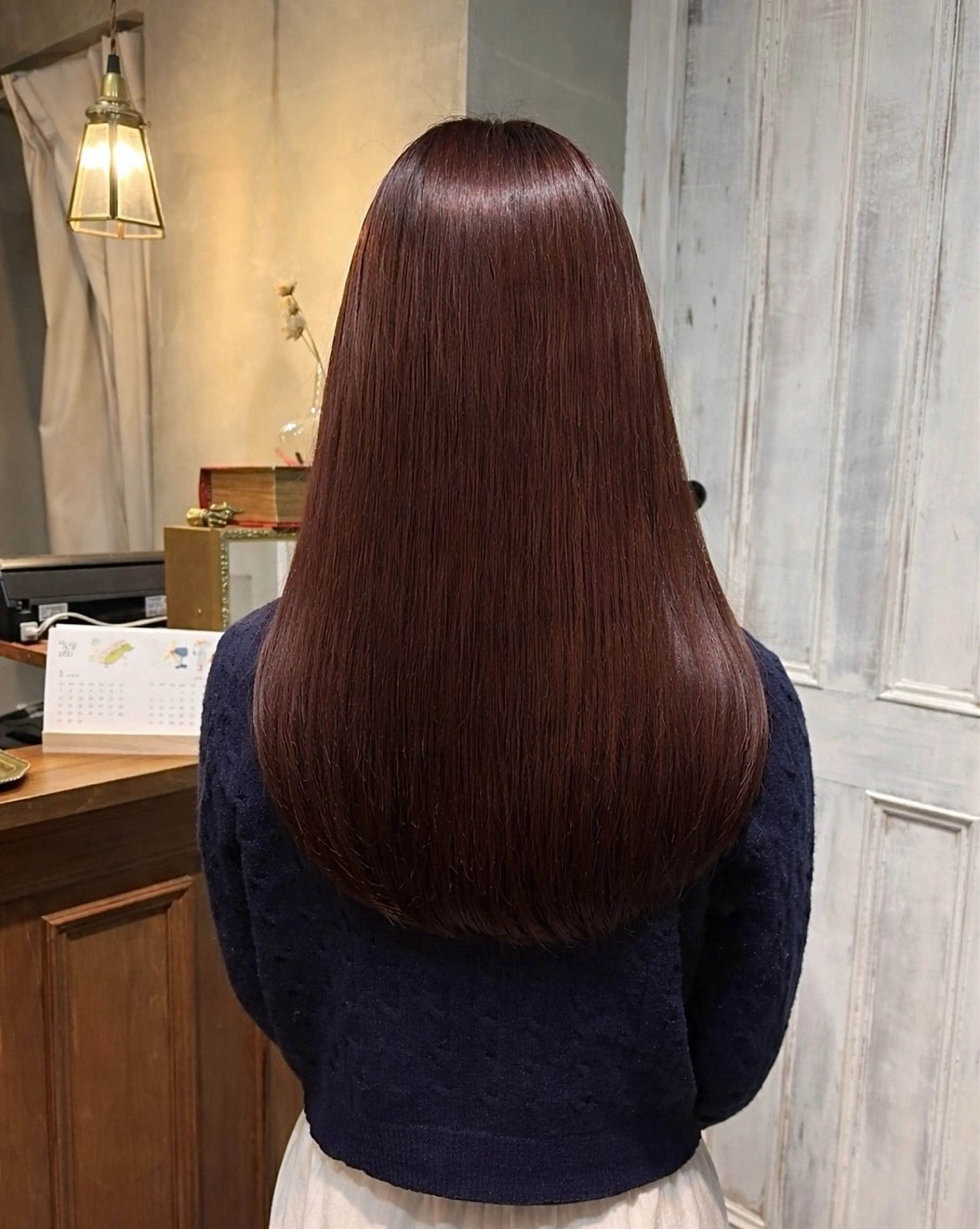 ロング カラー ブラウンカラー ピンクカラー ピンクブラウン カット ヘアカラー saya 🌟 レイヤー/ツヤ髪のヘアスタイル