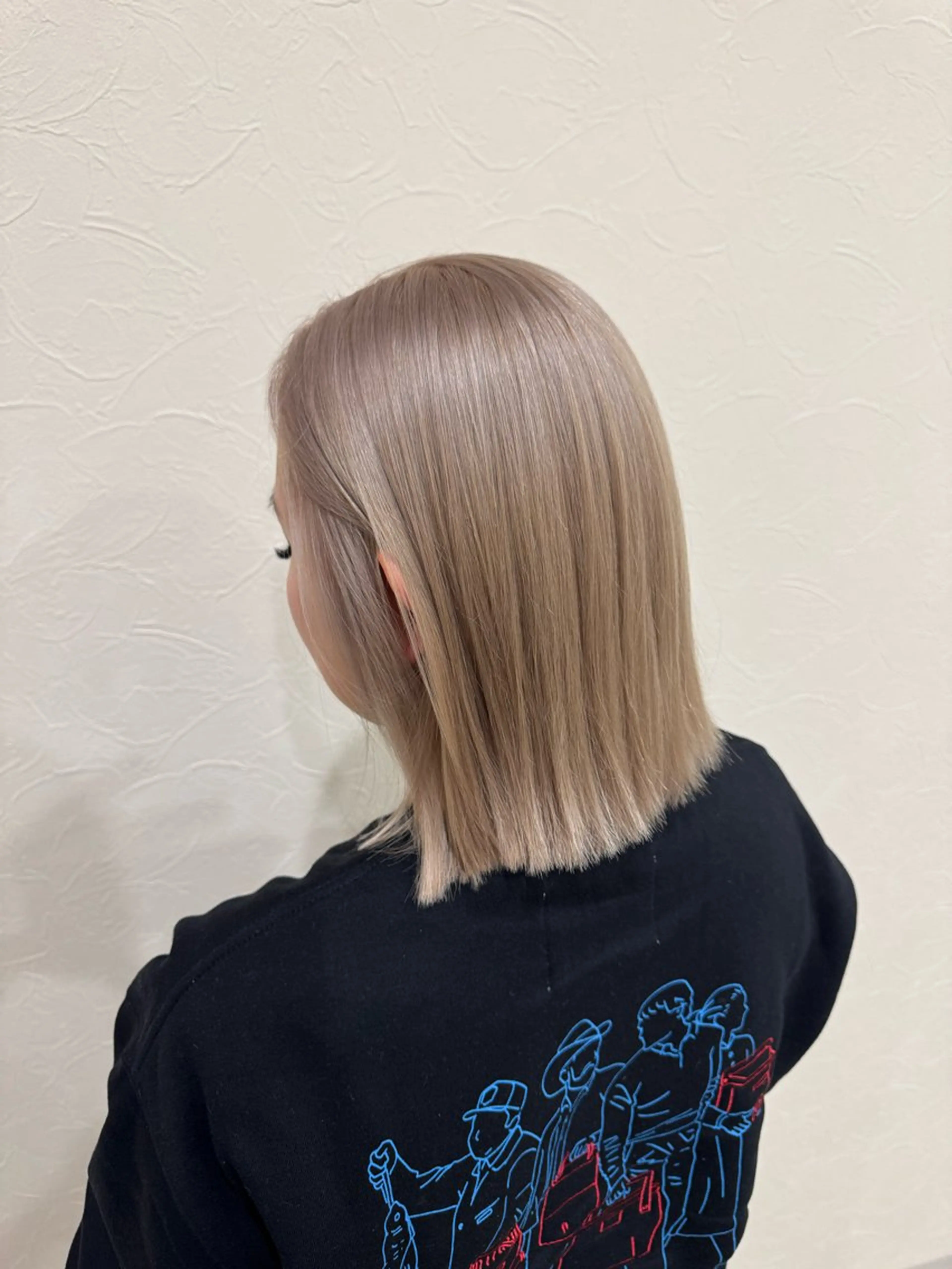 ミディアム カラー ヘアアレンジ カット ヘアカラー 佐々木  まゆかのヘアスタイル