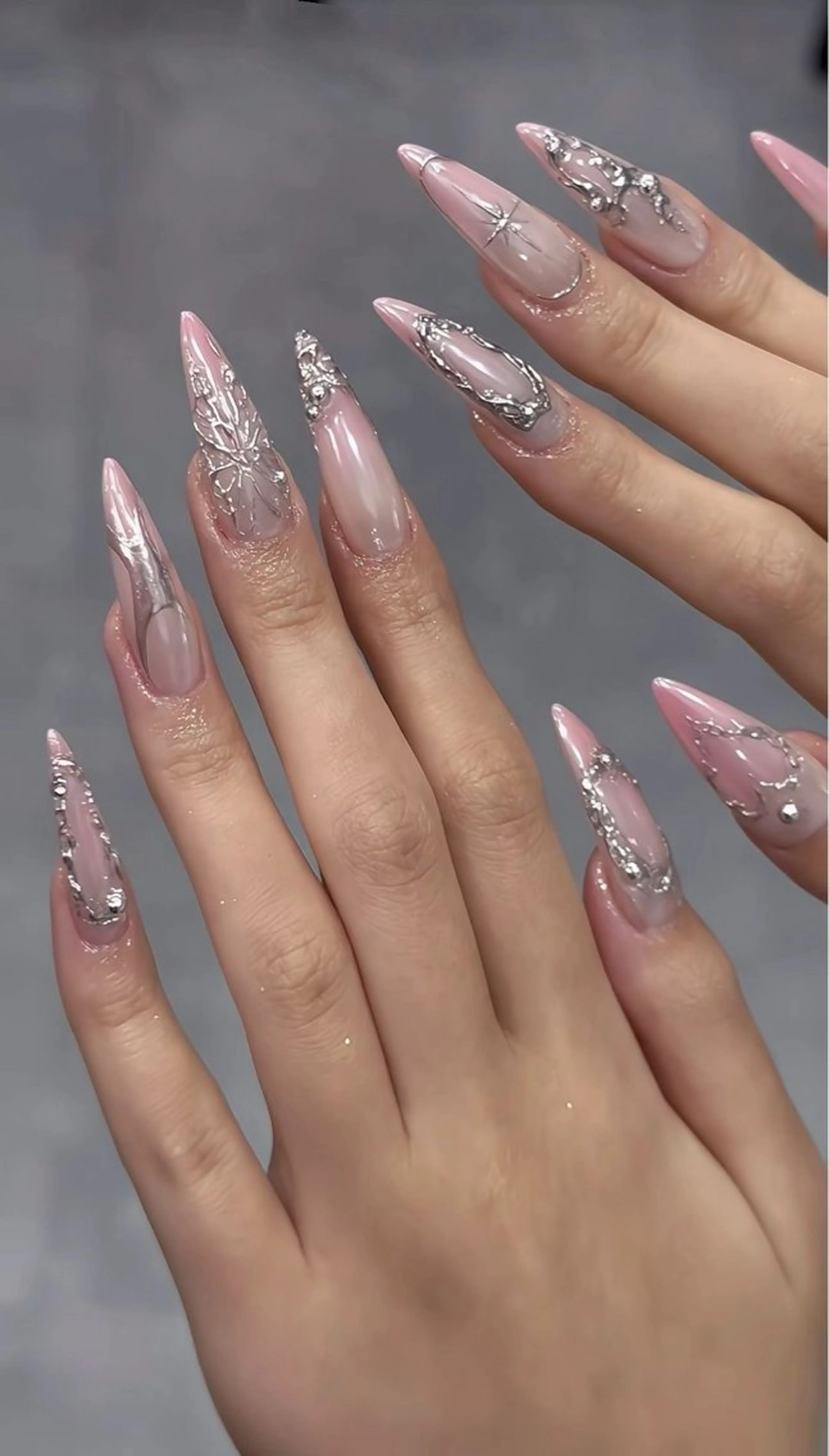 ネイル キラキラネイル 韓国ネイル 持ち込み ワンホンネイル ハンドネイル JOSIE nail studioのネイルデザイン