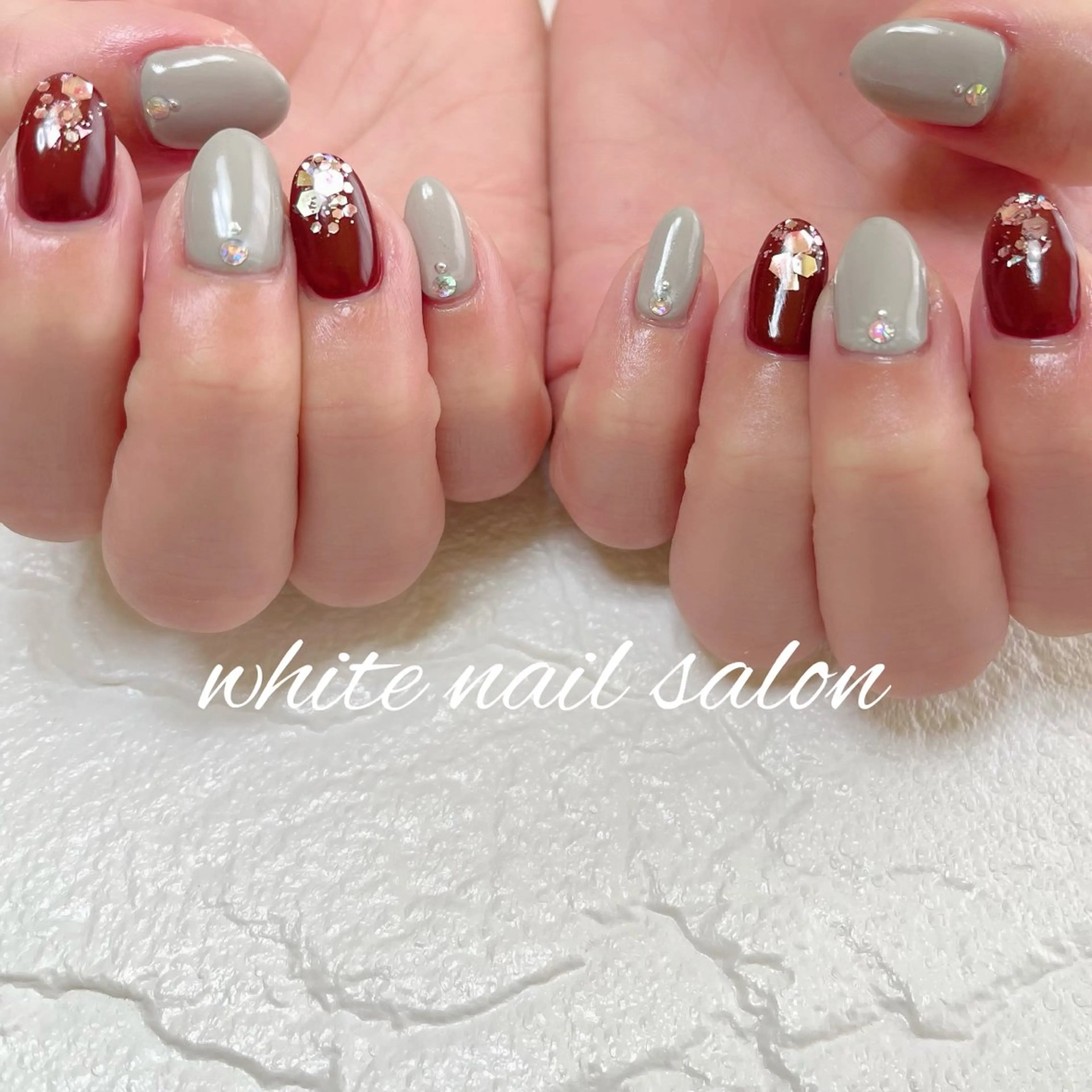 ネイル ラメ(グリッター) ハンドネイル white nail salonのネイルデザイン