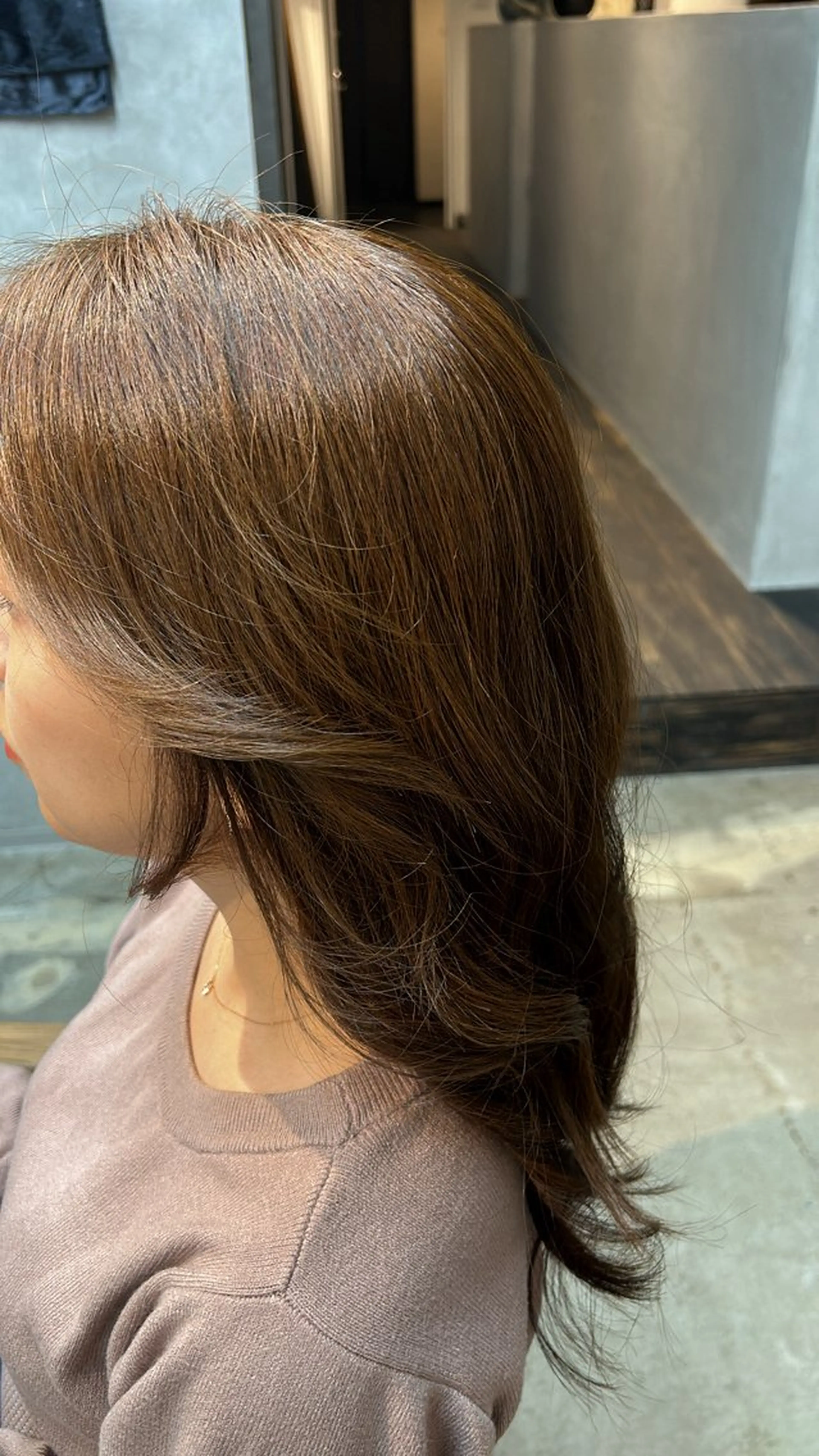 ロング カラー アッシュ 透明感カラー 丸岡 桜のヘアスタイル