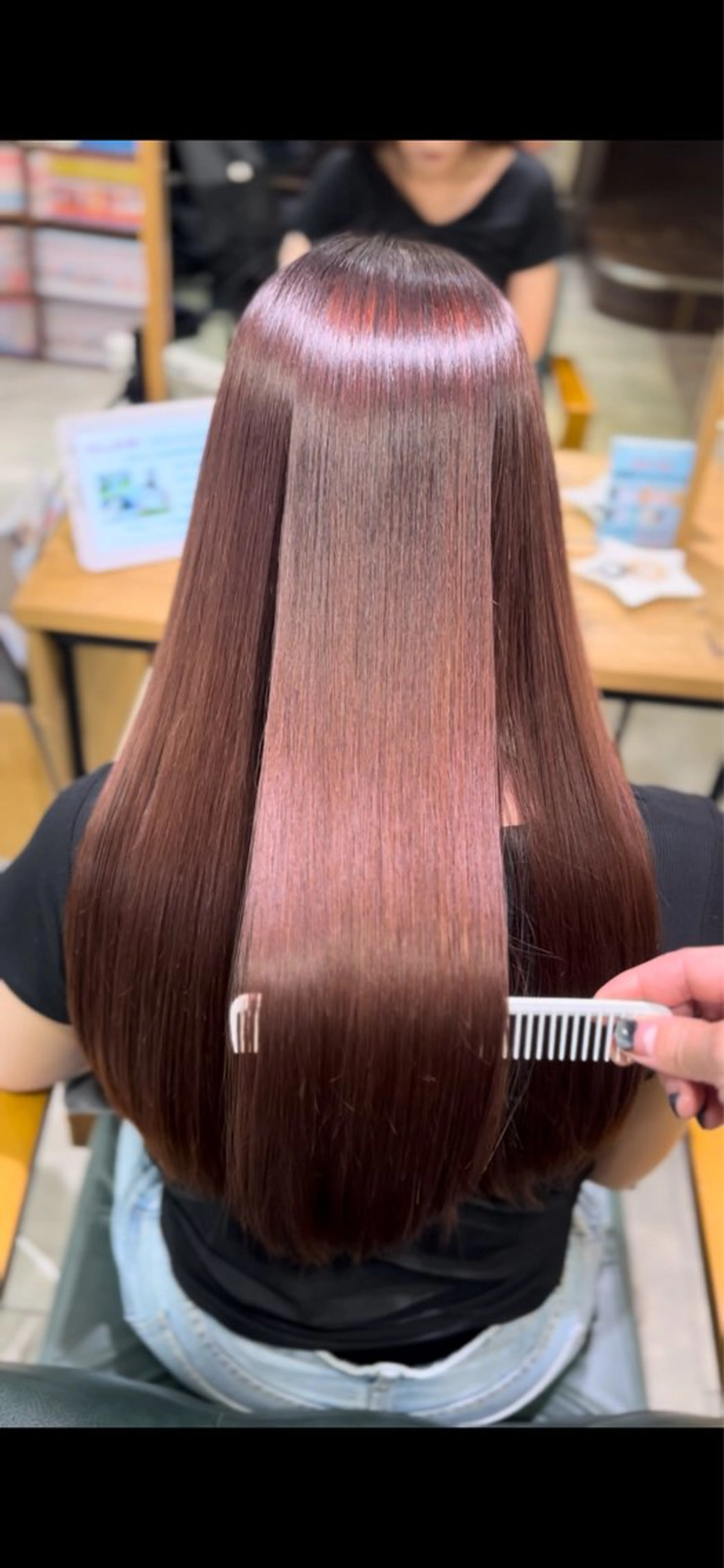 ロング 【大名】縮毛矯正特化 履歴が複雑ok／金城のヘアスタイル