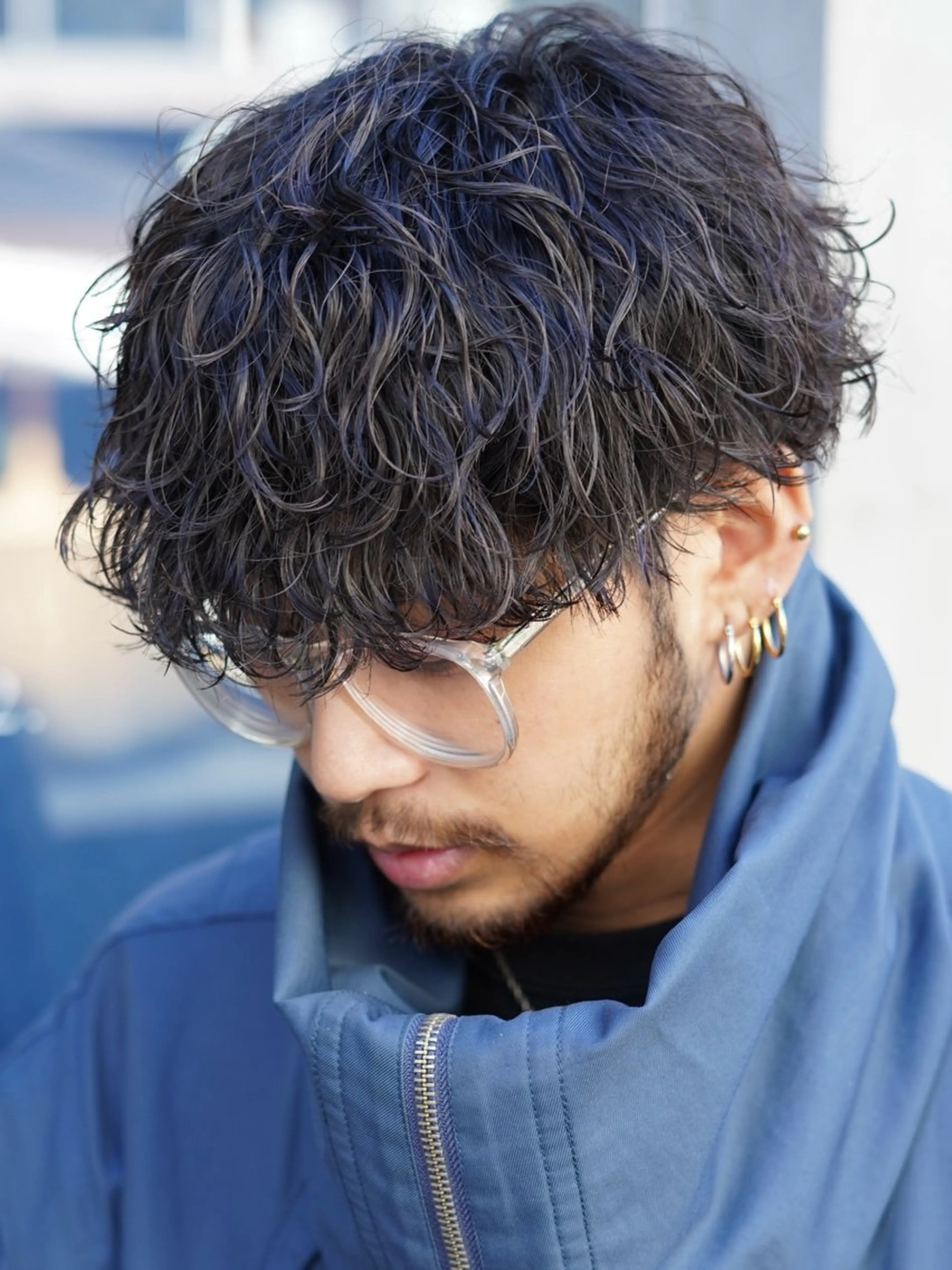 パーマ メンズ メンズパーマ 波巻きパーマ パーマ メンズパーマ特化 sayoのヘアスタイル