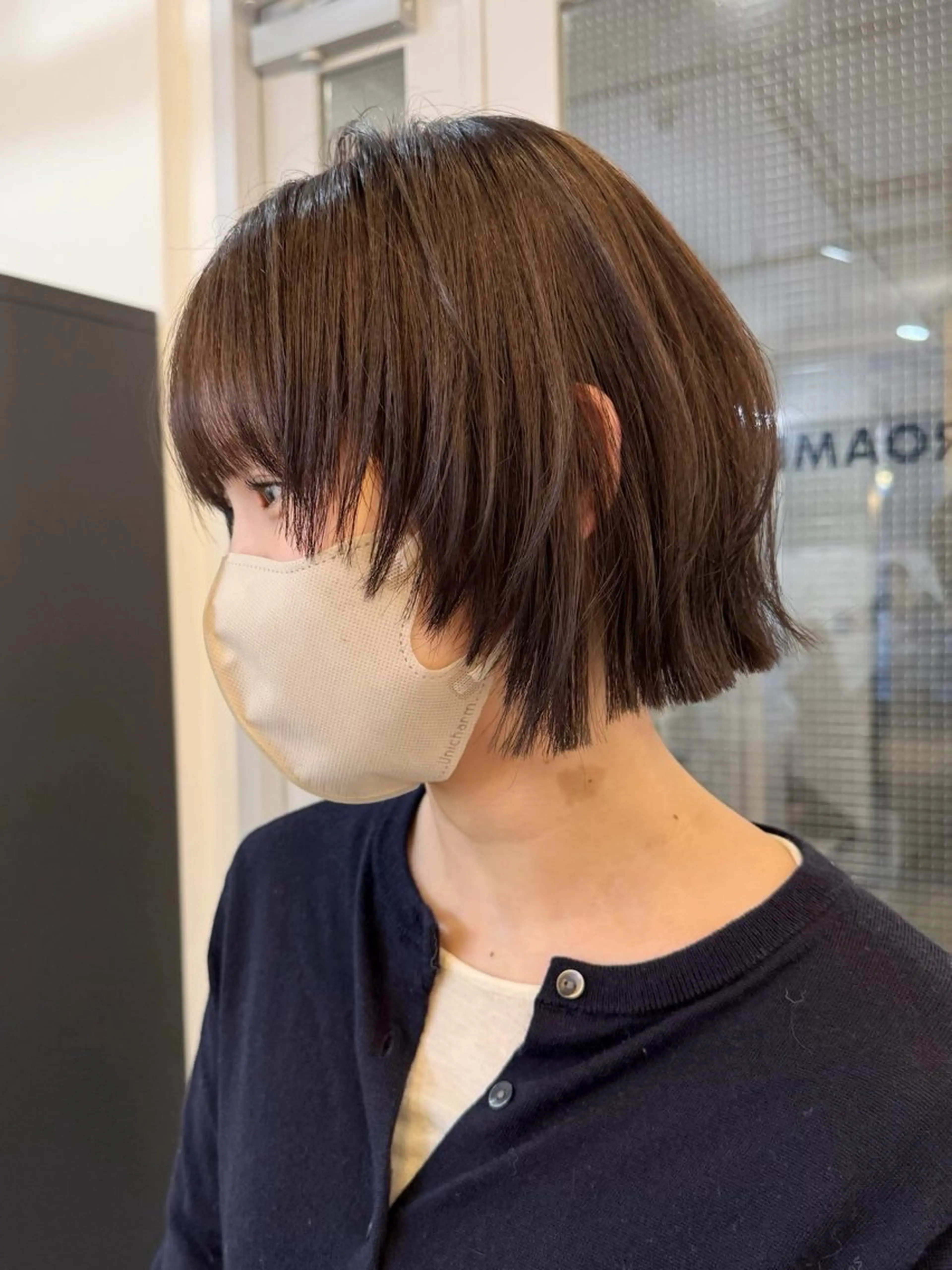 ショート カラー カット ヘアカラー トリートメント ‎♡アヤメ/レイヤー ボブ♡渋谷のヘアスタイル