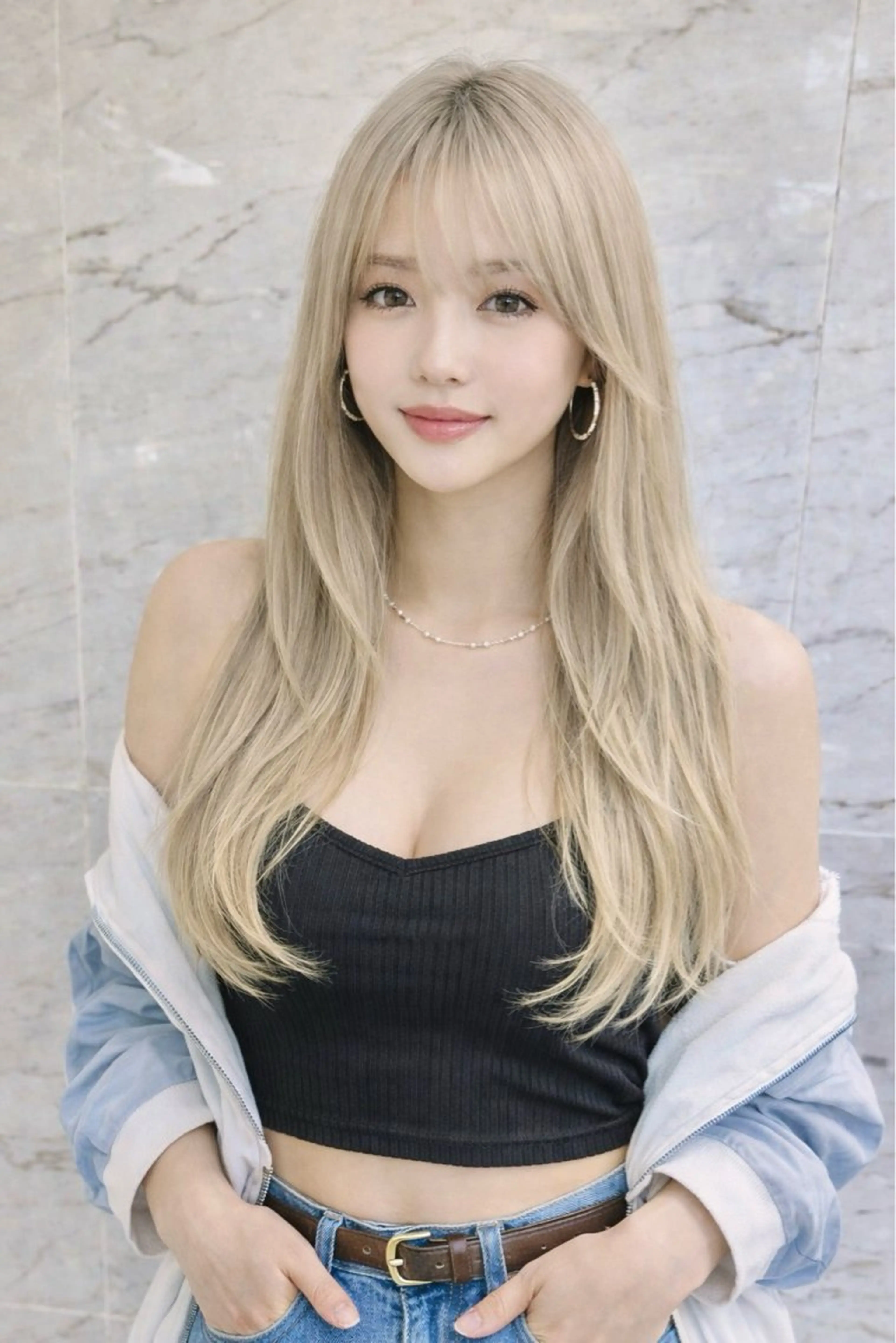 ロング レイヤーカット カット ヘアカラー トリートメント エクステ/ブリーチ 緑地公園店長浦岡のヘアスタイル