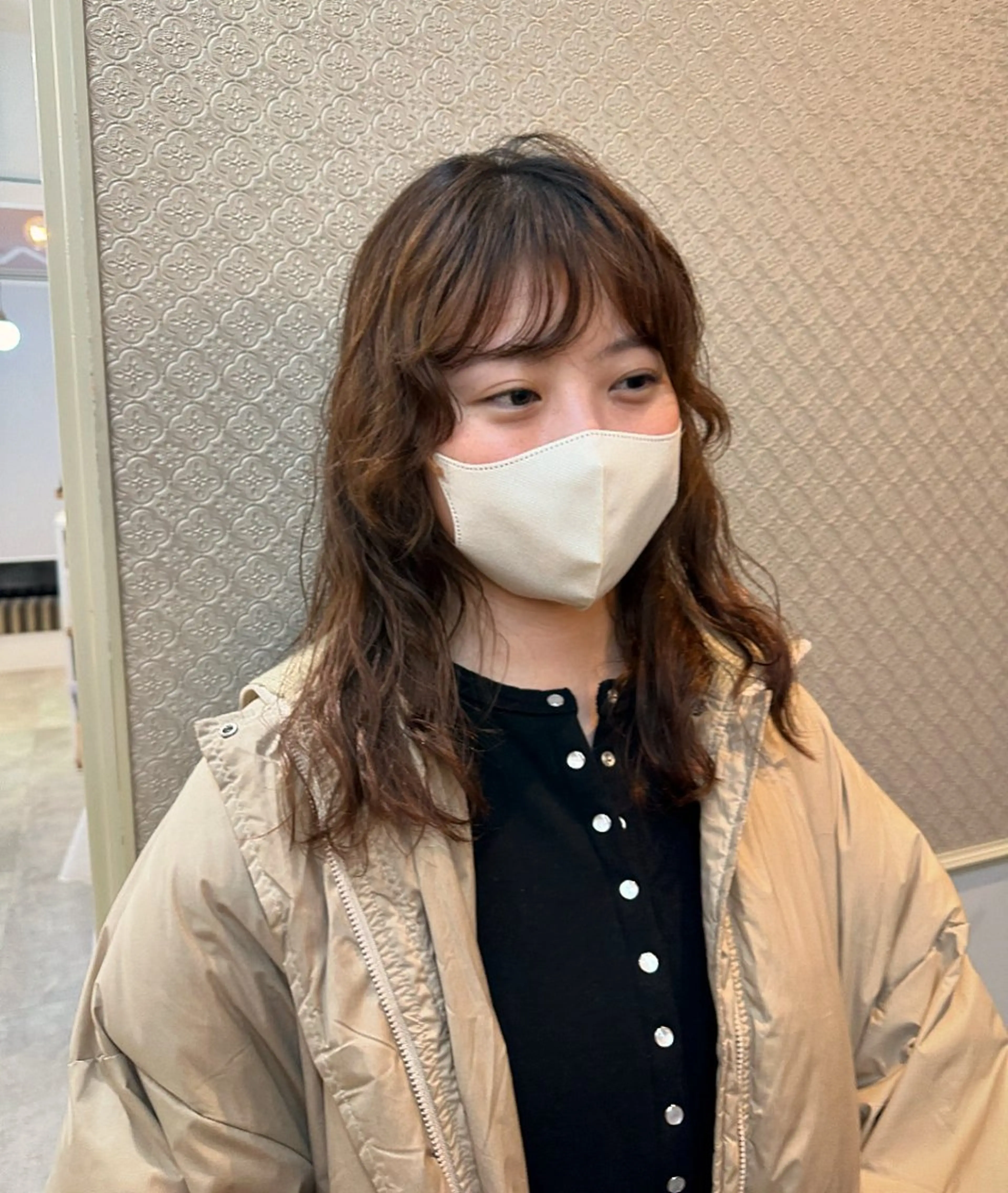 ミディアム パーマ さとう あやかのヘアスタイル