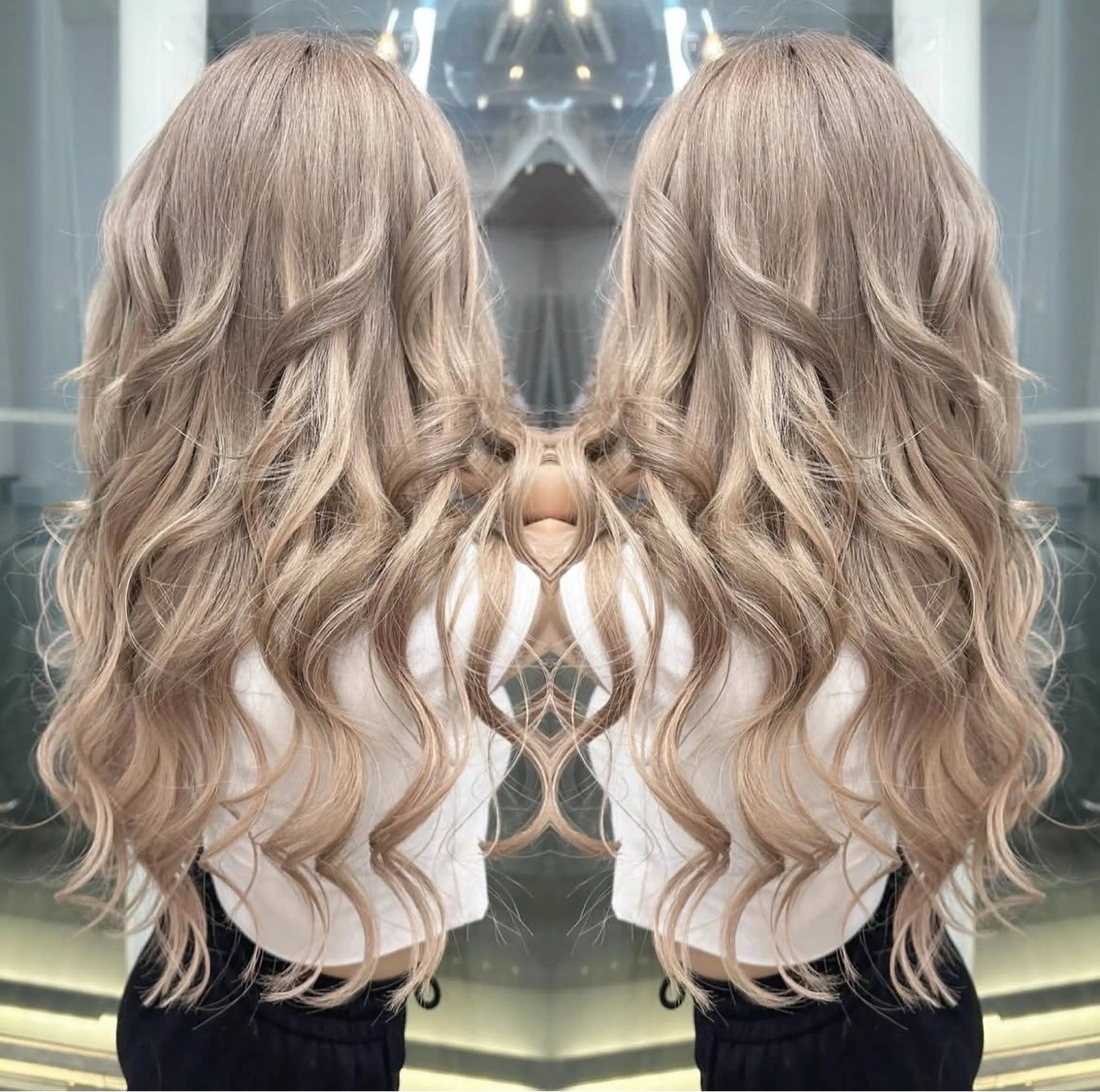 ロング カラー グレージュ ヘアカラー ギャル/grow渋谷 🌺Non👶🏾のヘアスタイル