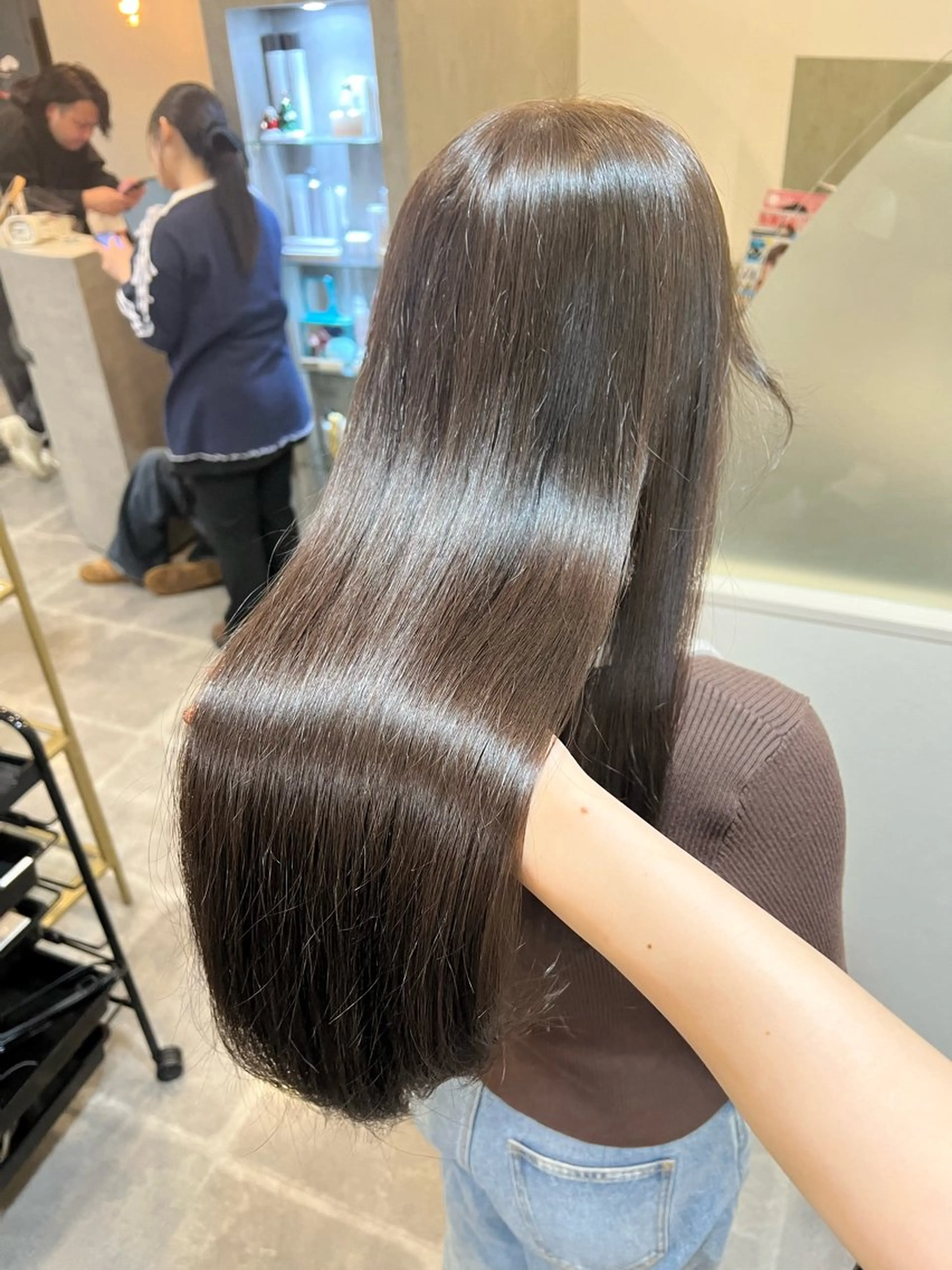 ロング カラー ヘアアレンジ 透明感カラー Naru┆川西能勢口 ┆髪質改善のヘアスタイル