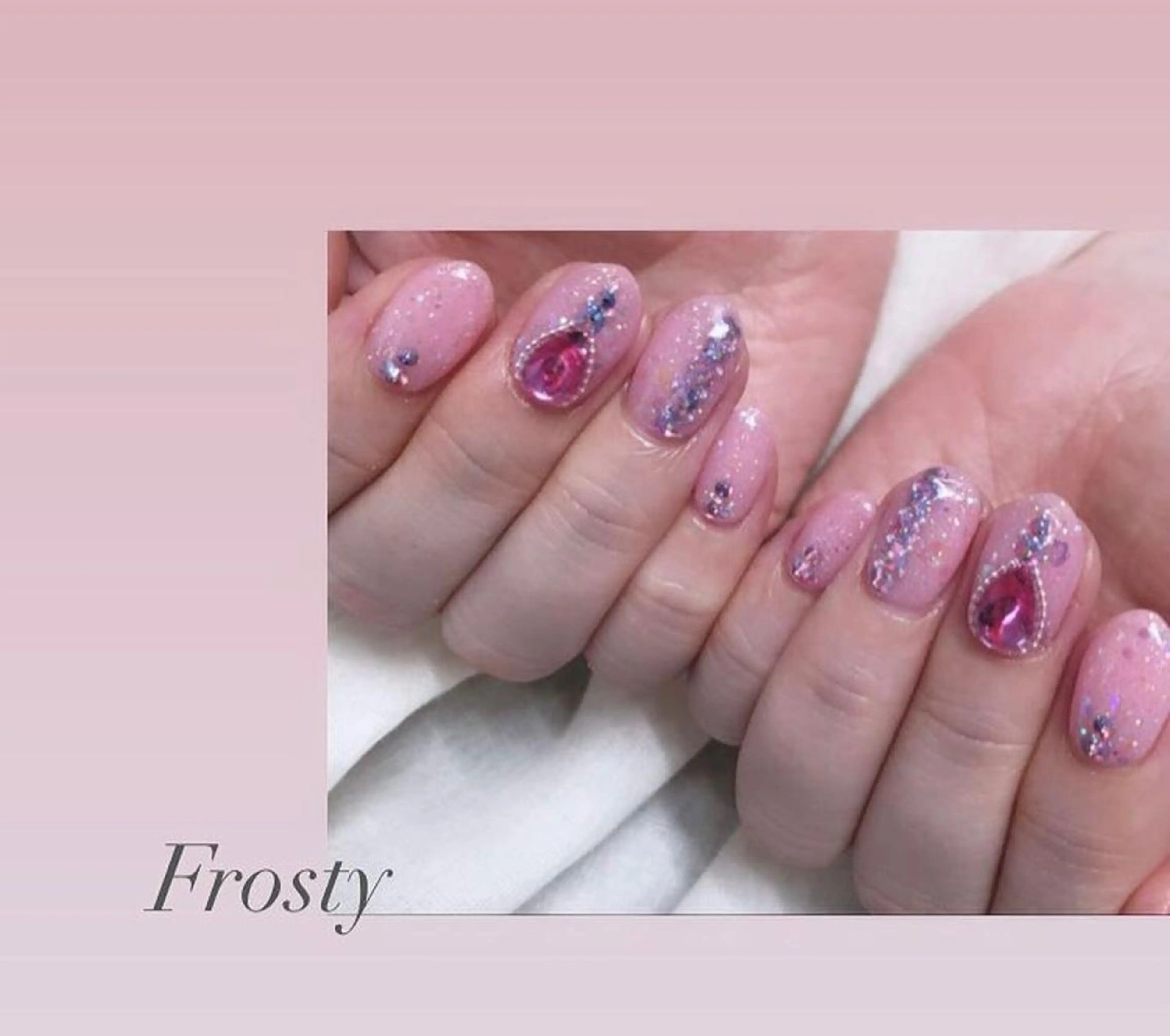 ネイル キラキラネイル ストーンネイル Mys. 松本結衣のネイルデザイン