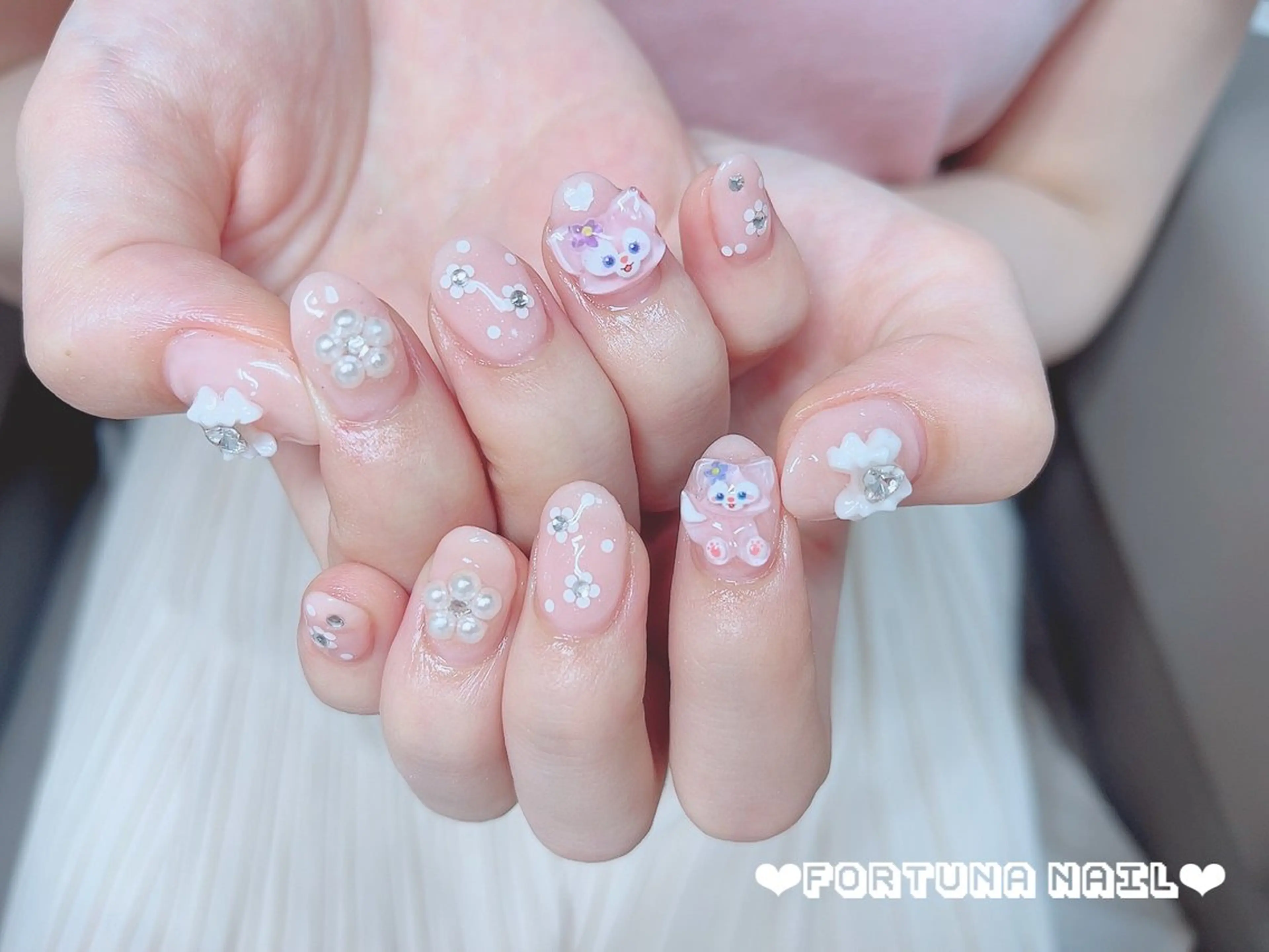 ネイル 持ち込み ハンドネイル ハンドケア Nail •Head スパFortunaのネイルデザイン