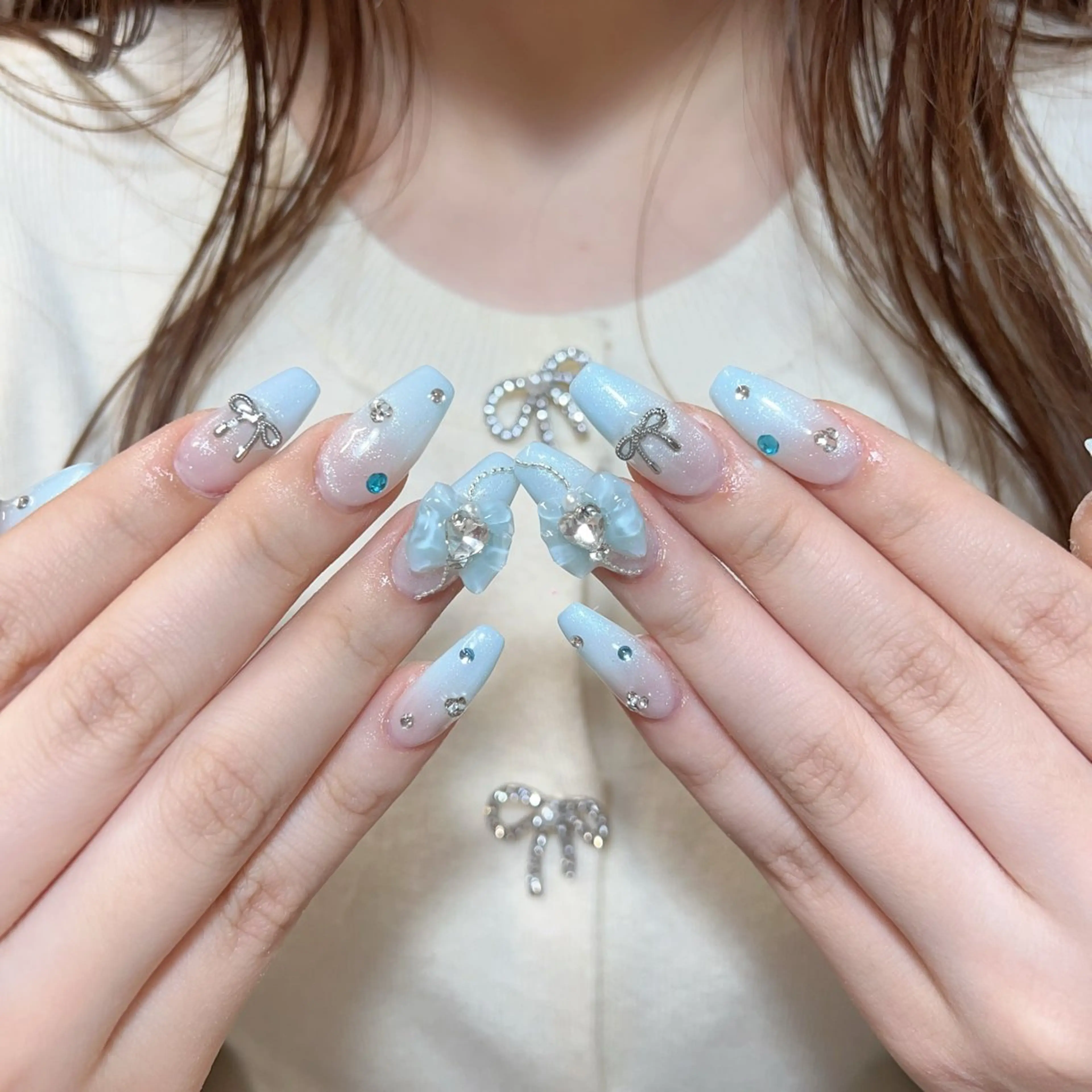 ネイル ハンドネイル 🍄Rina🍄 韓国風ネイルのネイルデザイン