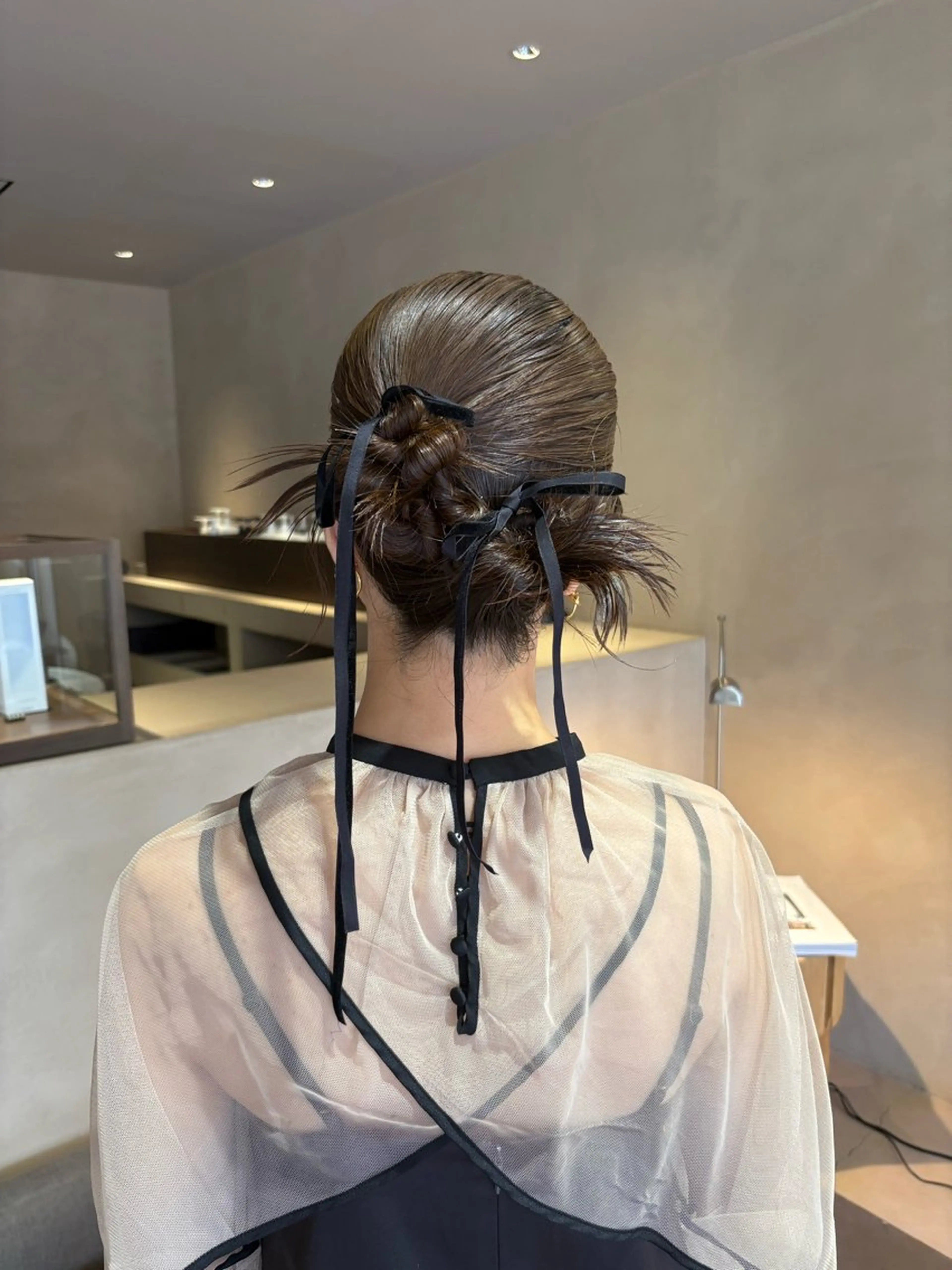 ヘアアレンジ ボブ/ヘアセット 結婚式卒業式アレンジのヘアスタイル