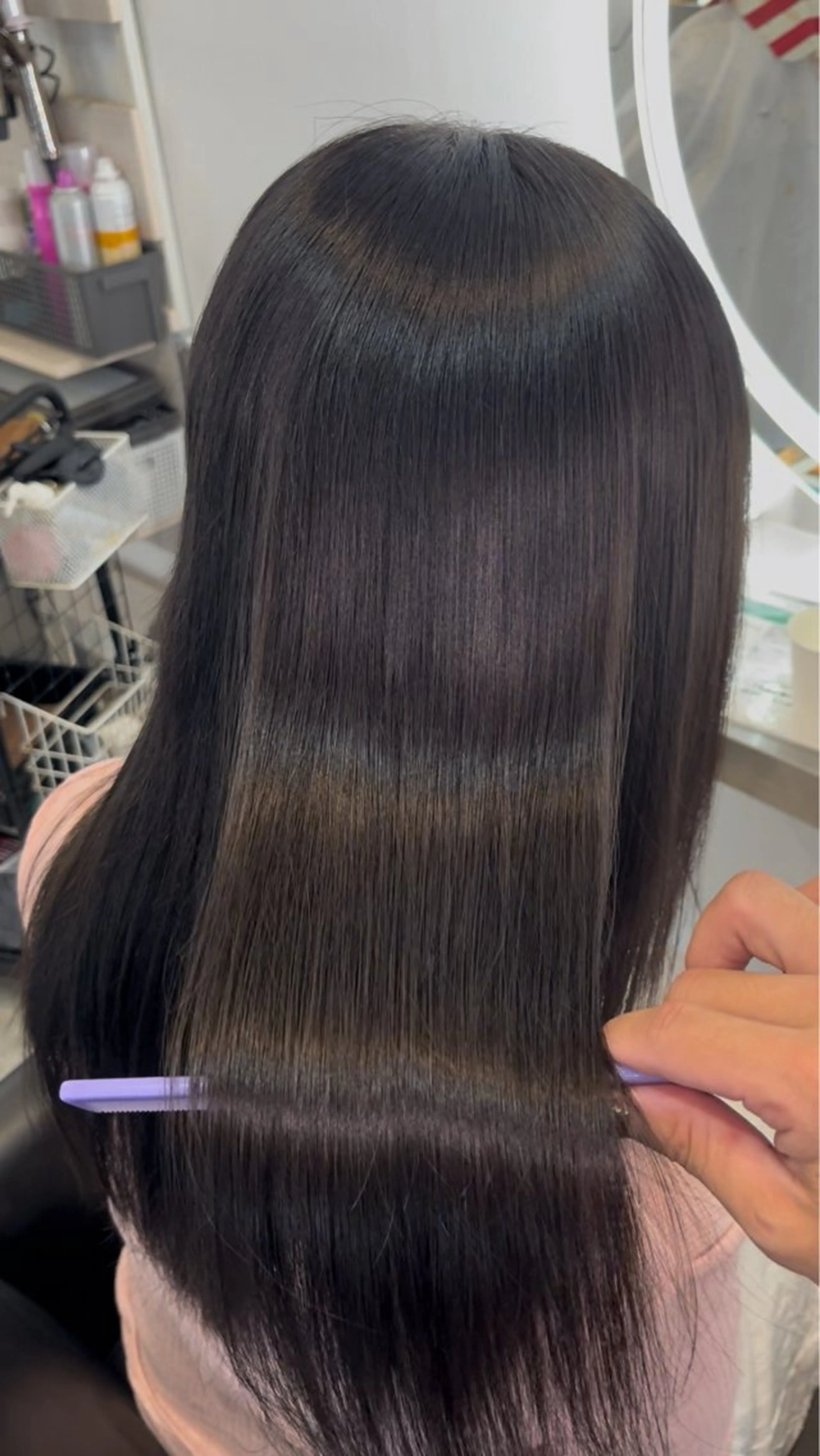 ロング カラー トリートメント カット ヘアカラー トリートメント 💎夏葵 ハイライト /デザイン指名No1のヘアスタイル