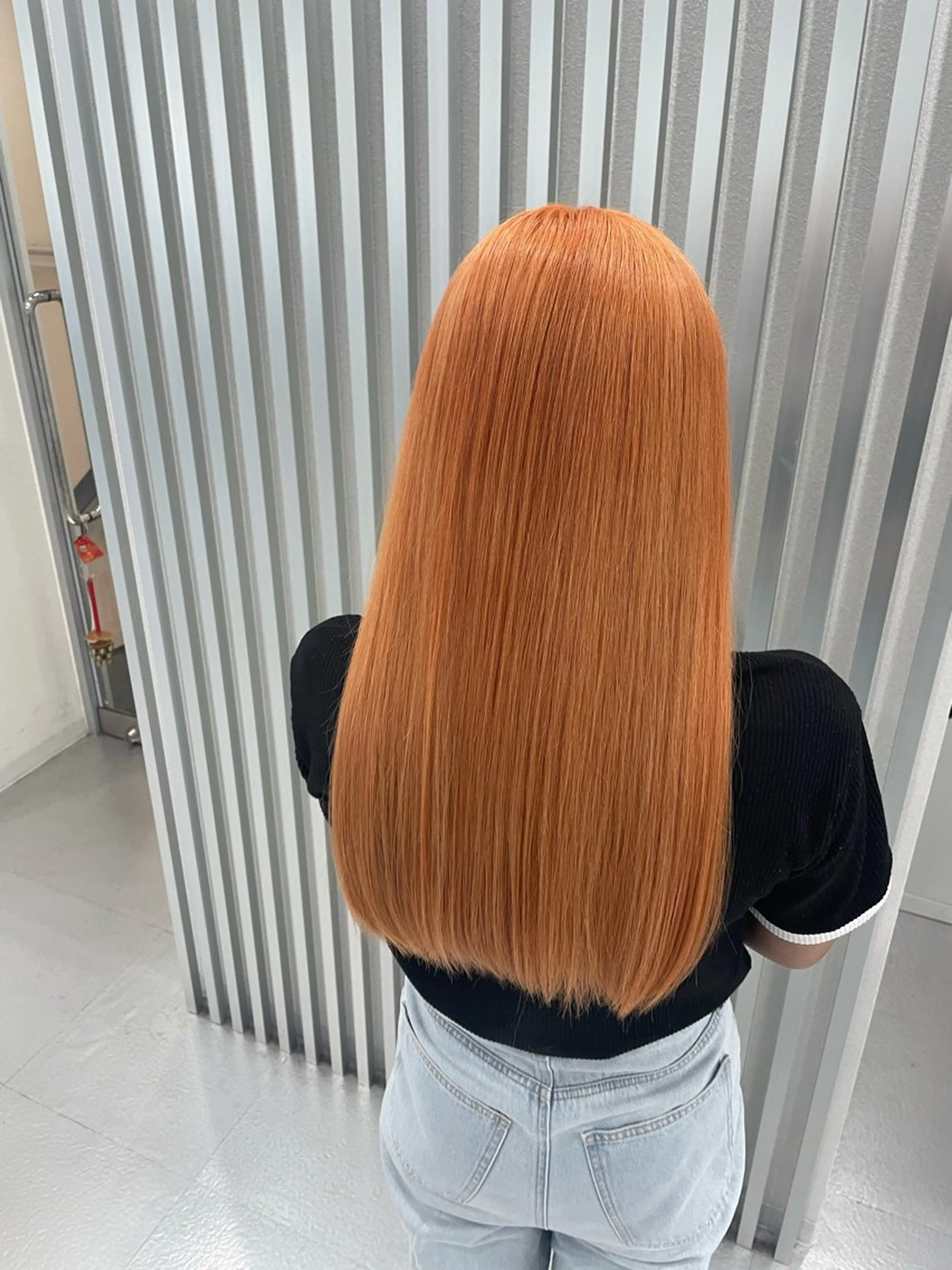 ロング カラー オレンジ ヘアカラー 野崎/カラー特化 /天王寺のヘアスタイル