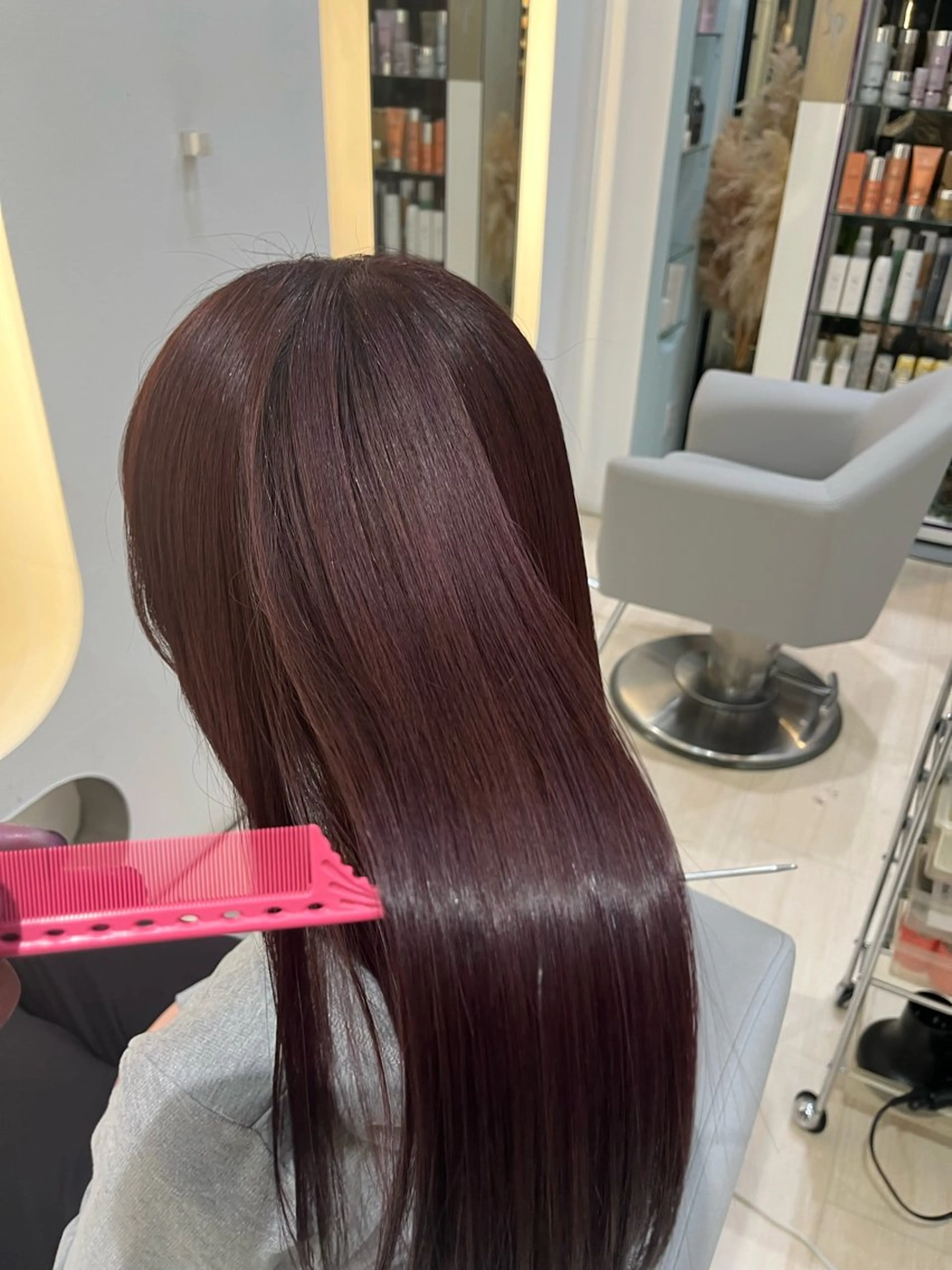 ロング カラー ブラウンカラー ピンクカラー ピンクブラウン R u i/ブリーチ /京都/河原町のヘアスタイル