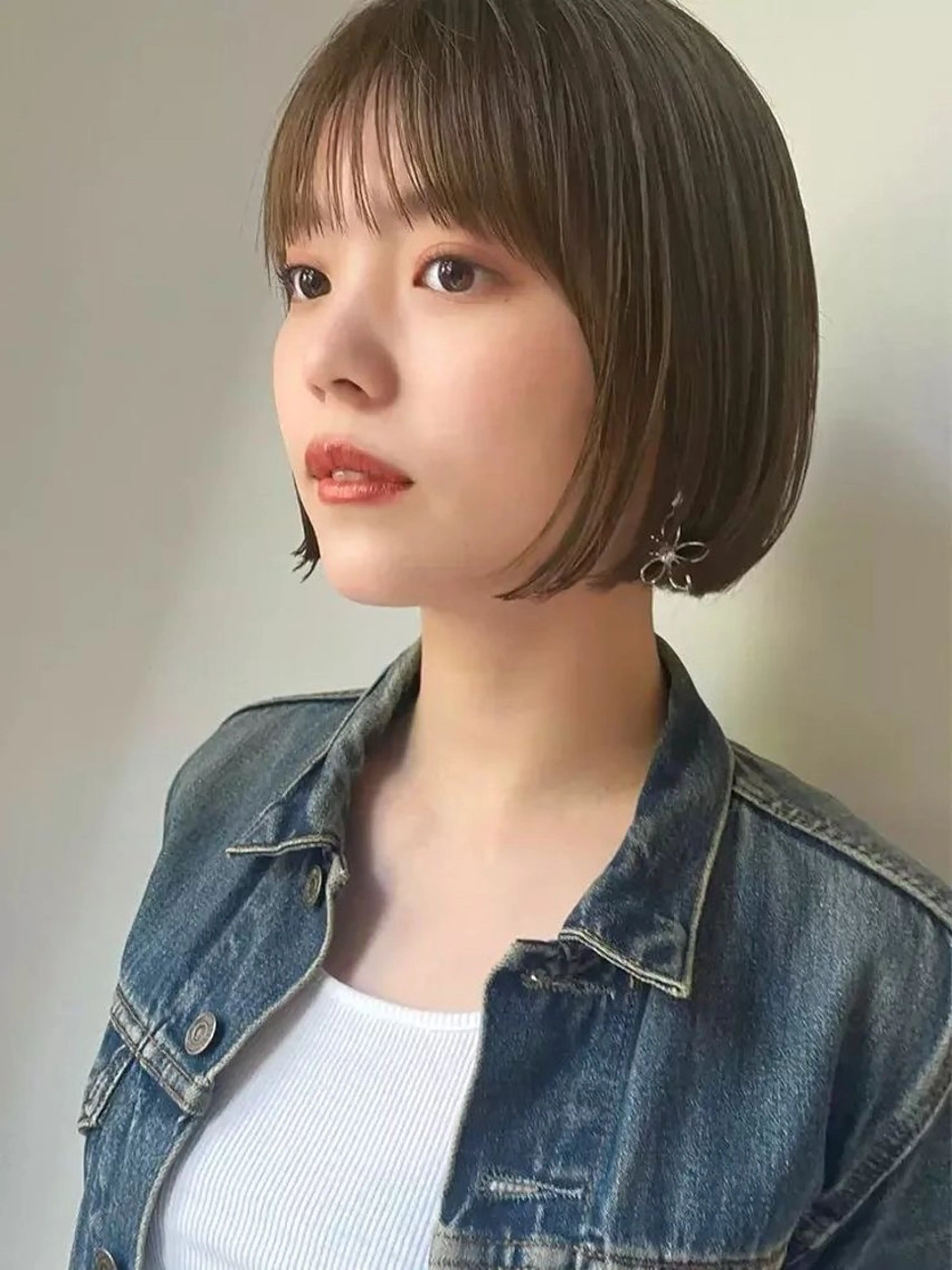 ミディアム ボブ ブリーチなし/透明感 /ショート/大世のヘアスタイル